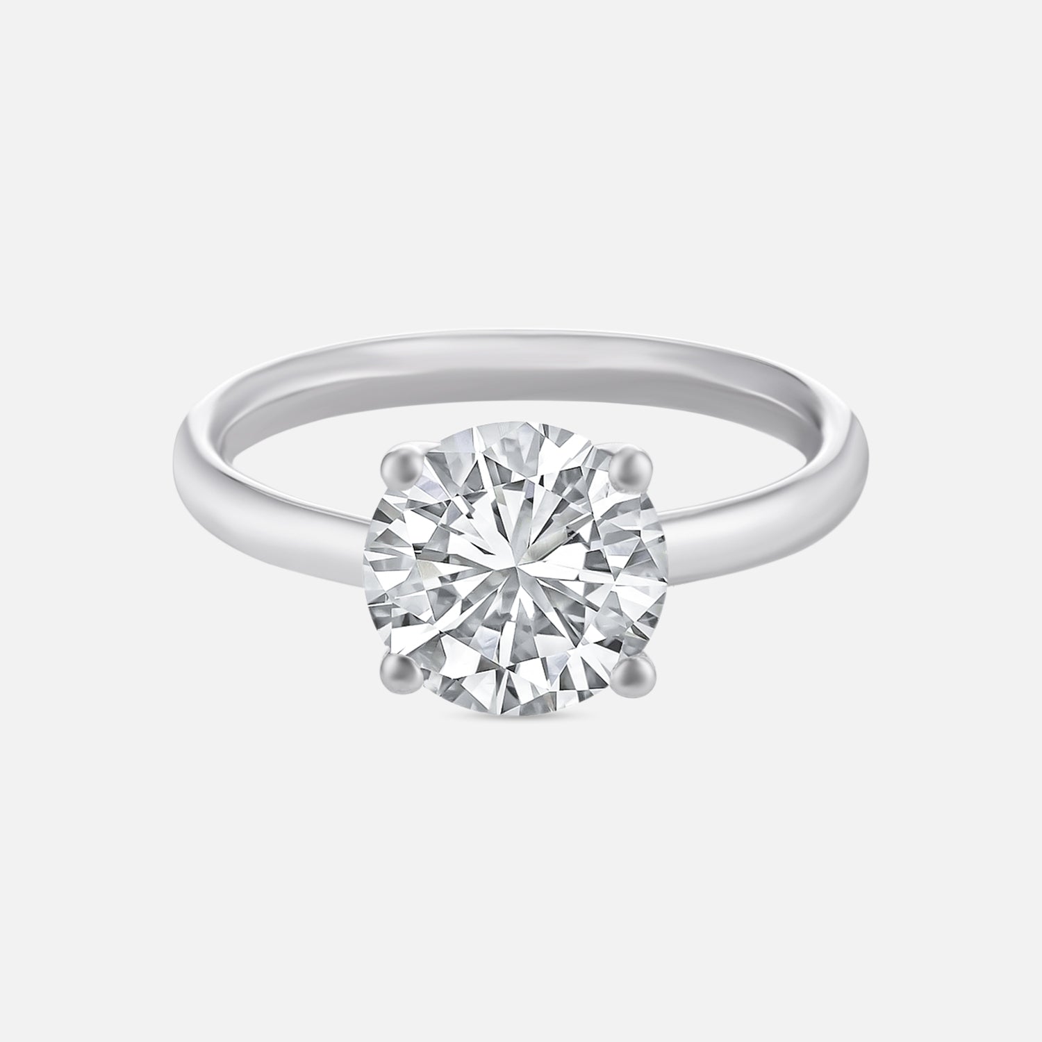 Lab Grown Emerald Cut Diamond Solitaire Ring in 18 Karat Gold | SKU : 0005053254
