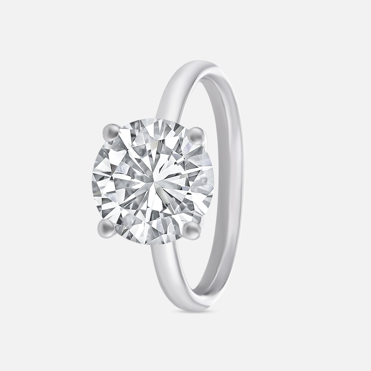 Lab Grown 4.050 Carat Diamond Solitaire Ring in 18 Karat Gold | SKU : 0005052653