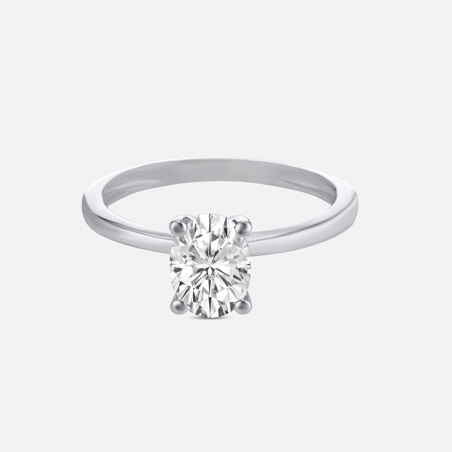 Lab Grown 1.03 Carat Emerald Cut Diamond Solitaire Ring in 18 Karat Gold | SKU : 0005053261