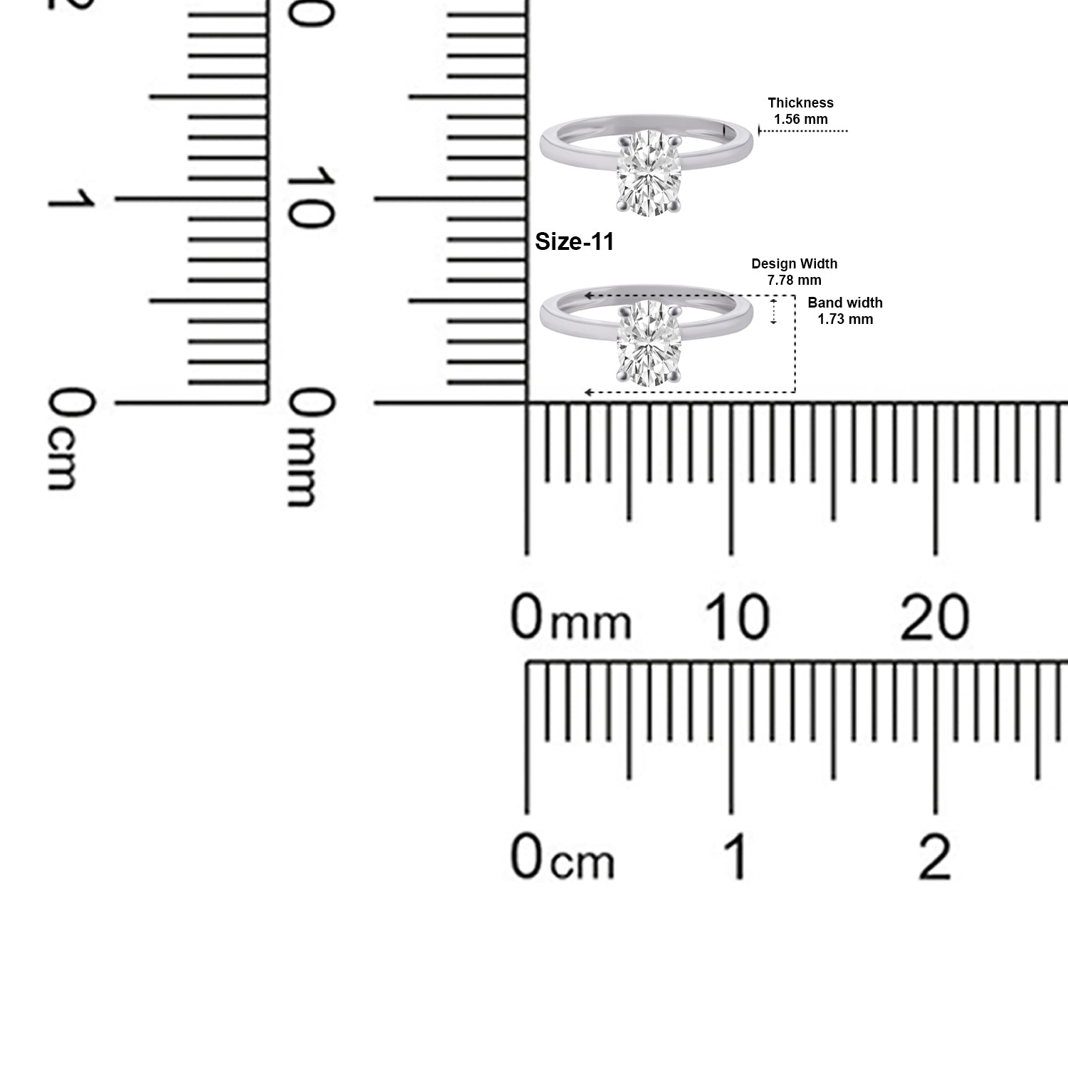 Lab Grown 1.010 Carat Oval Cut Diamond Solitaire Ring in 18 Karat Gold | SKU : 0005053278