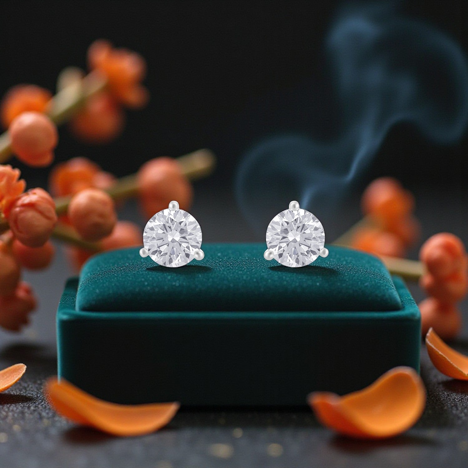 Lab Grown 4.140 Carat Diamond Stud Earrings in 18 Karat Gold – Timeless Brilliance | SKU : 0005067503