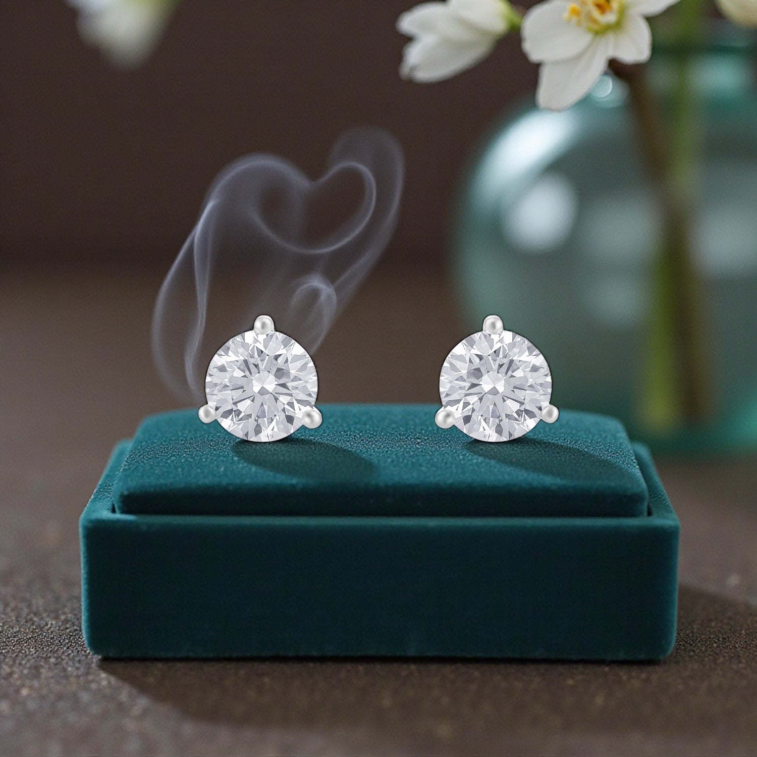 Lab Grown 4.140 Carat Diamond Stud Earrings in 18 Karat Gold – Iconic Everyday Luxury | SKU : 0005067527