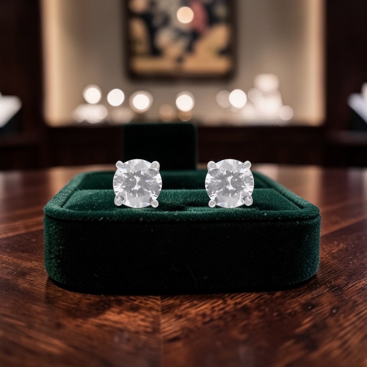 Dual Pear Cut Cubic Zirconia Stud Earrings in Sterling Silver | SKU: 0005757824, 0005750412, 0005750405