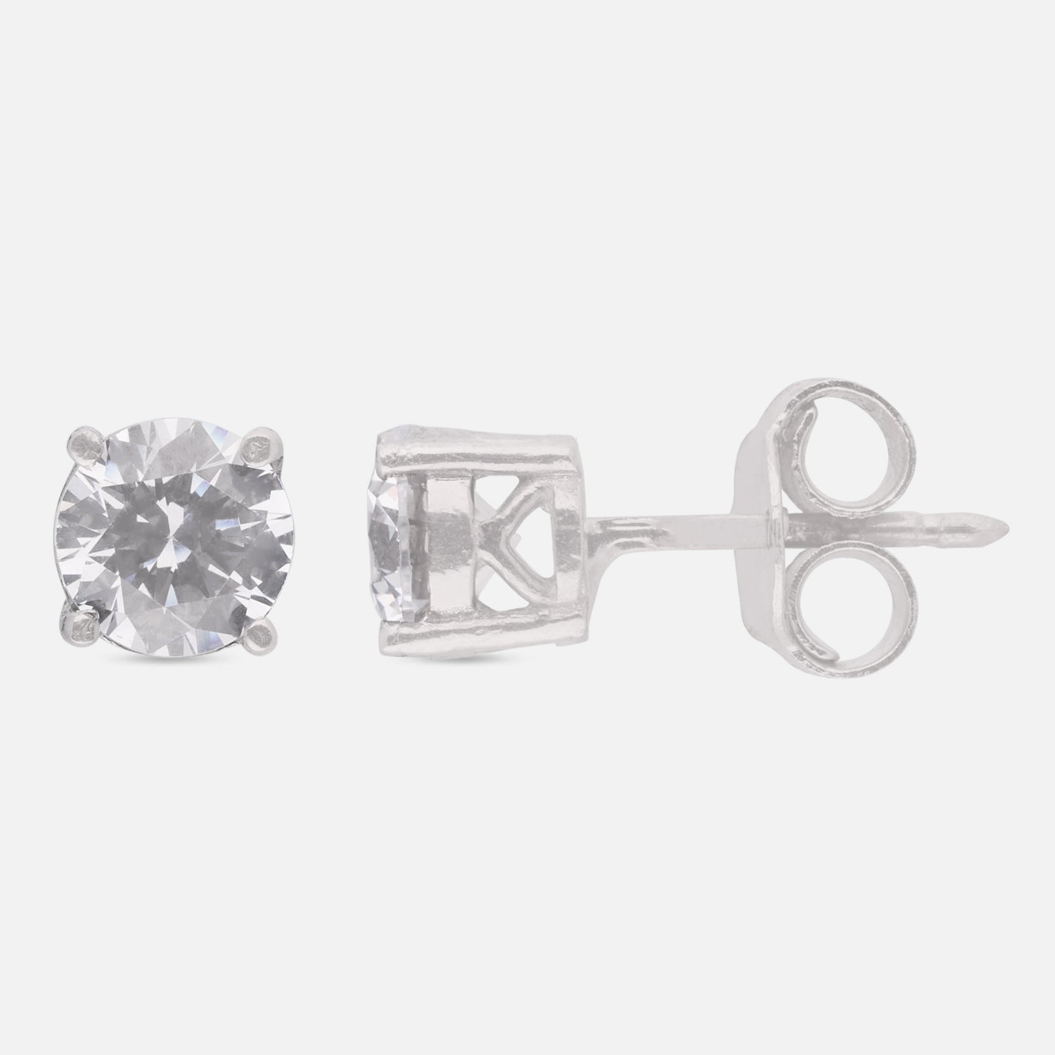 Dual Pear Cut Cubic Zirconia Stud Earrings in Sterling Silver | SKU: 0005757824, 0005750412, 0005750405