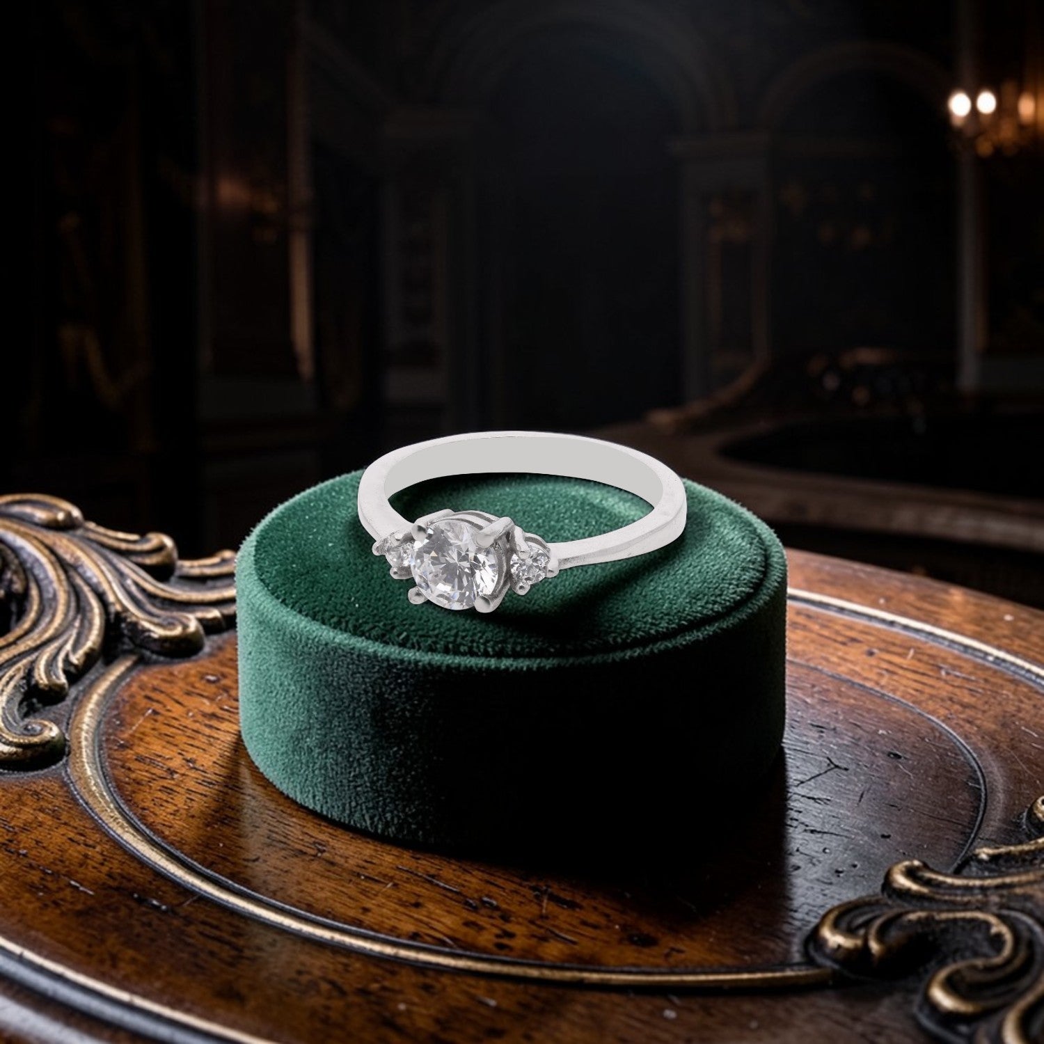 Sterling Silver Classic Solitaire Cubic Zircon Ring | SKU: 0005758395, 0005758388, 0005758371, 0005758364, 0005758357, 0005751051, 0005751044, 0005751037, 0005751020