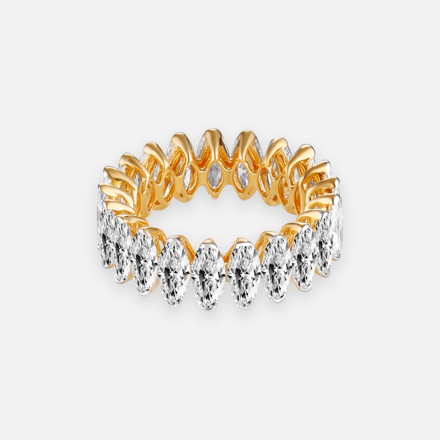 Luxury Marquise Cut Lab Grown Diamond Eternity Band | SKU: 0006495954