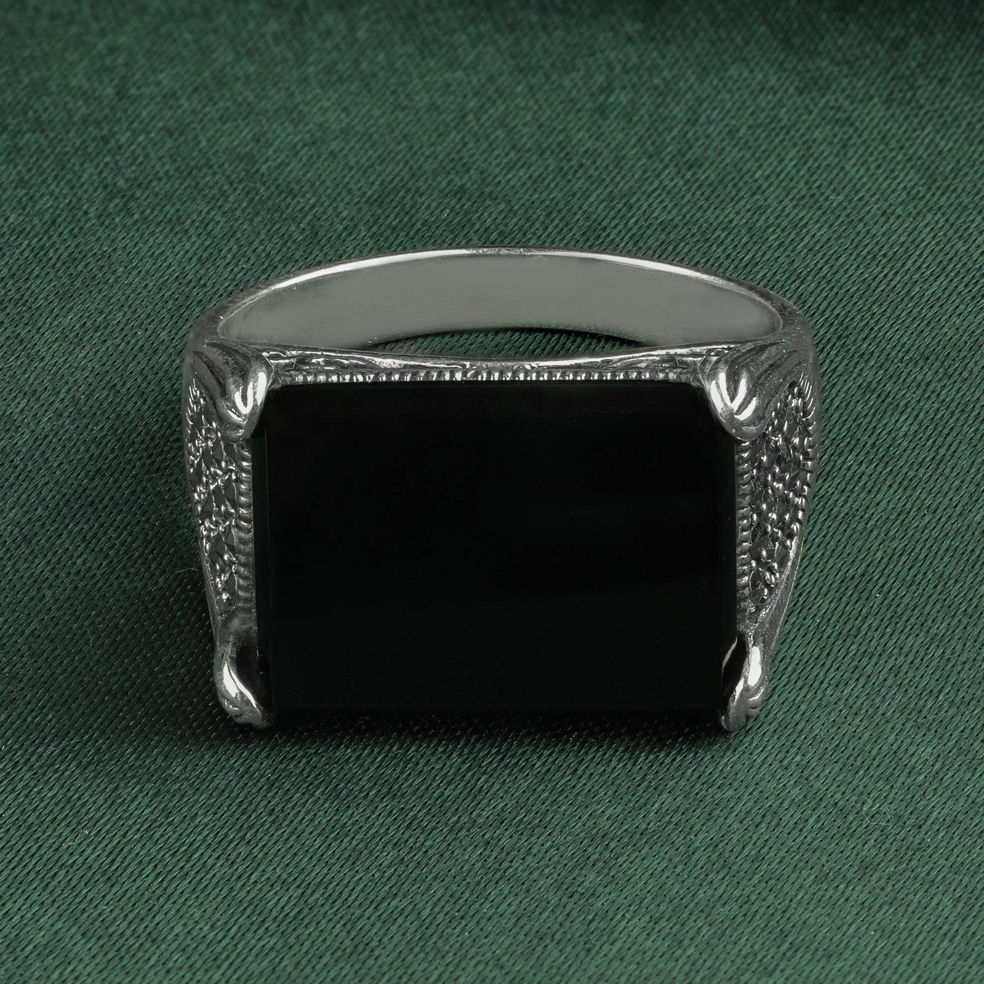 Monolith Black Onyx Emblem Ring | SKU: 0018200096
