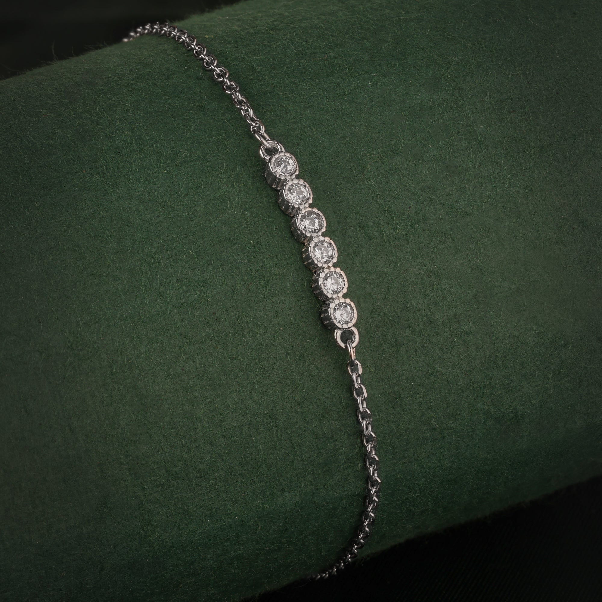 Sterling Silver Crystal Elegance Bracelet | SKU: 0018357271