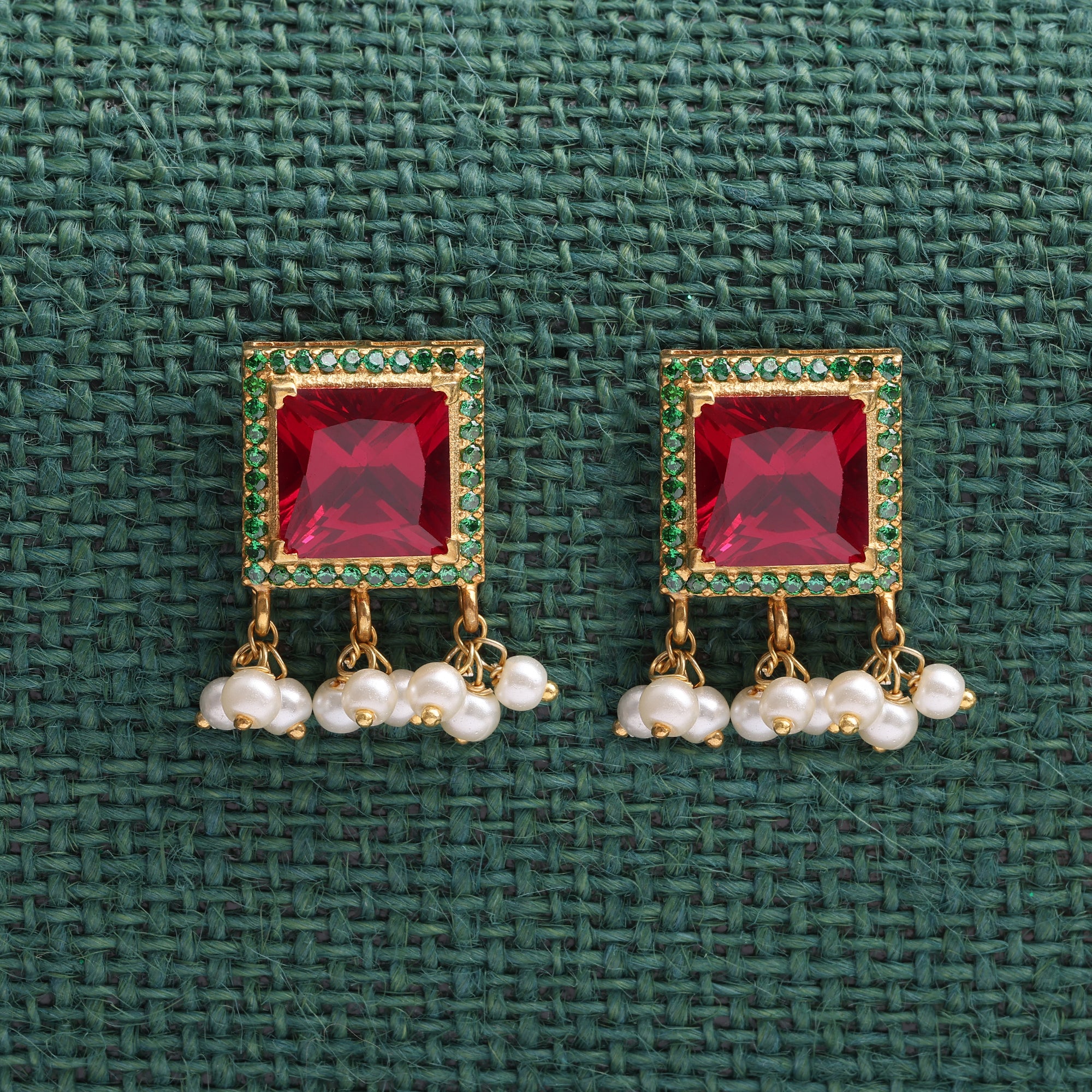 Traditional Drop Earrings with Jhumka Design | SKU: 0018507249