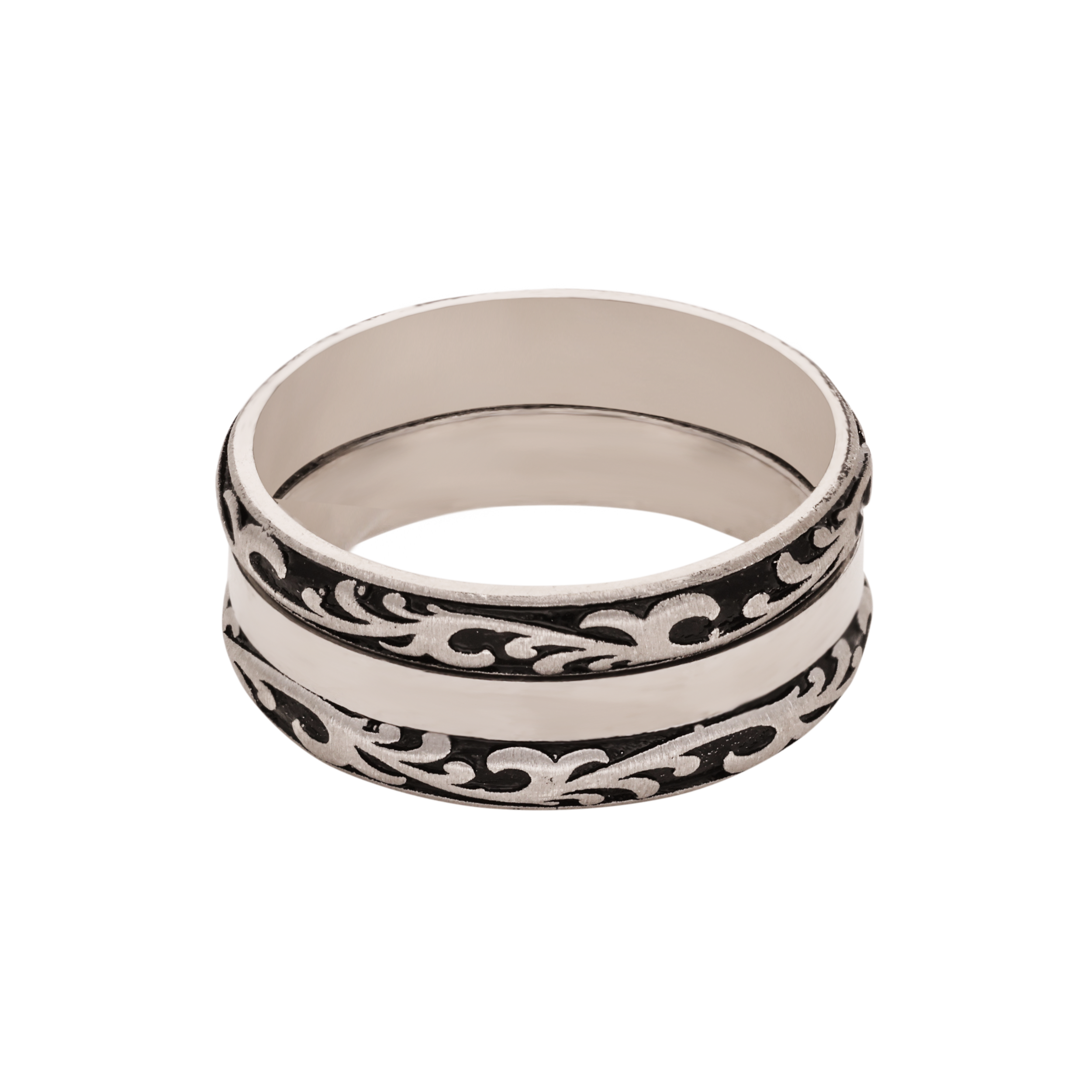 STERLING SILVER OXIDIZED BAND RING | SKU:0018640809