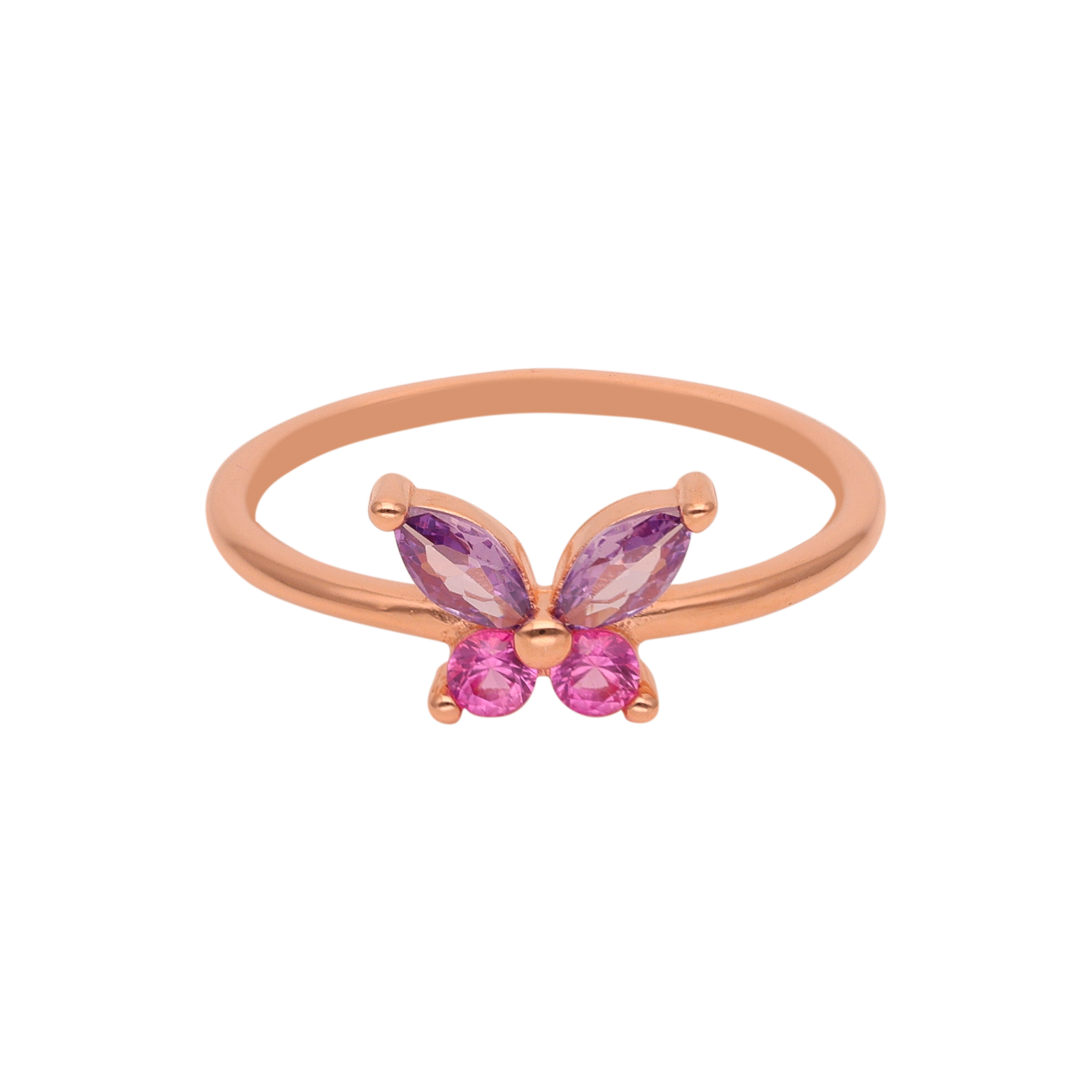 Aastha Imitation Rose Gold Butterfly Ring for Girl and Women fashion Alloy  Gold Plated Ring Price in India - Buy Aastha Imitation Rose Gold Butterfly  Ring for Girl and Women fashion Alloy