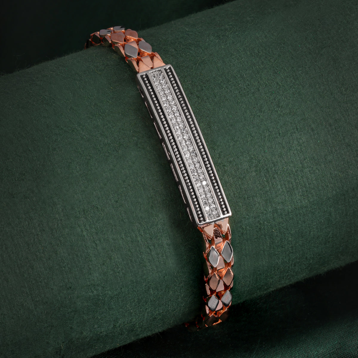 【STONEHENgE】Silver Material Rose Gold Bracelet SC1534 STONEHENgE】Silver Material Rose Gold Bracelet SC1534