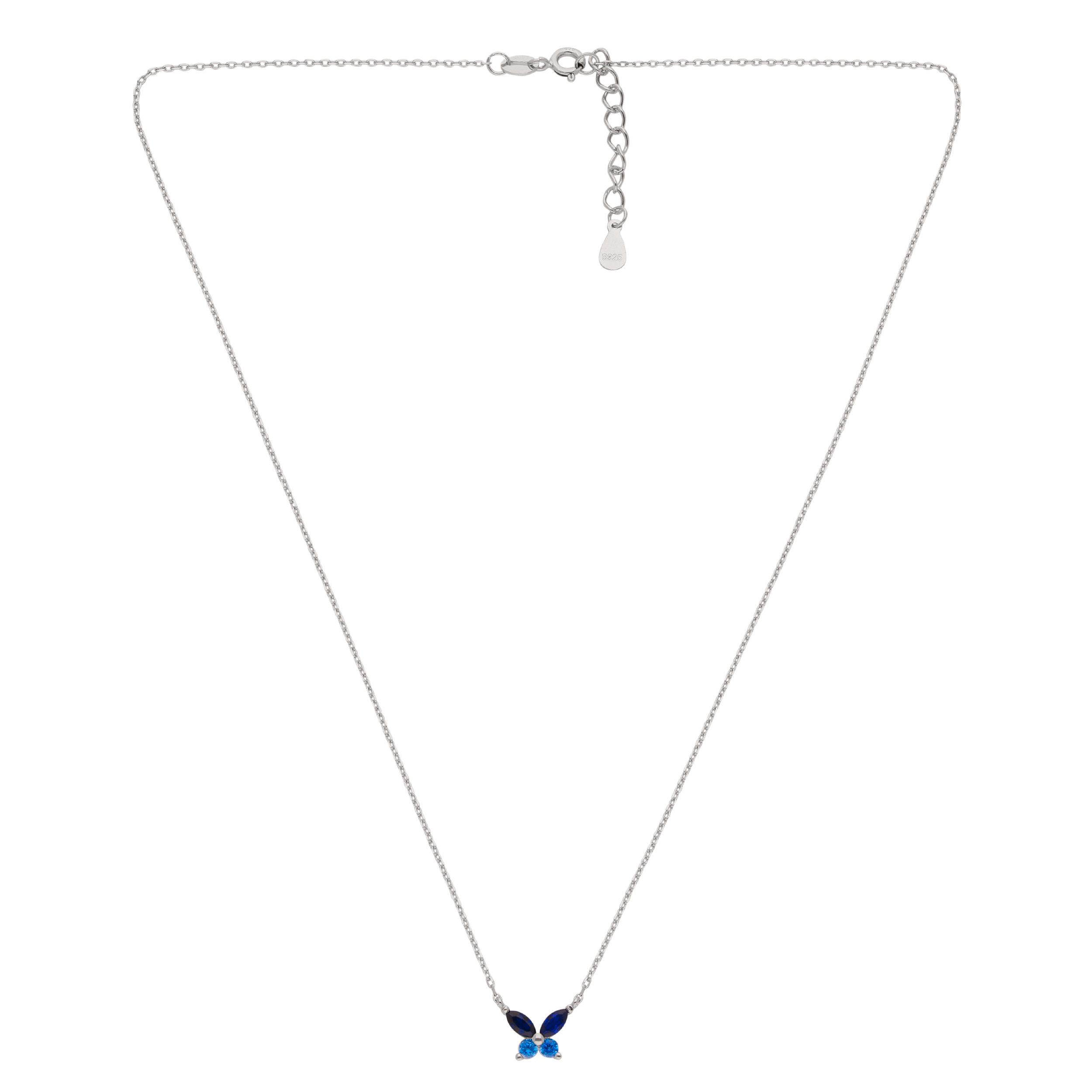 CRYSTAL BUTTERFLY CHAIN PENDANT | SKU:0018711066, 0018711073, 0018711035, 0018711042, 0018711059