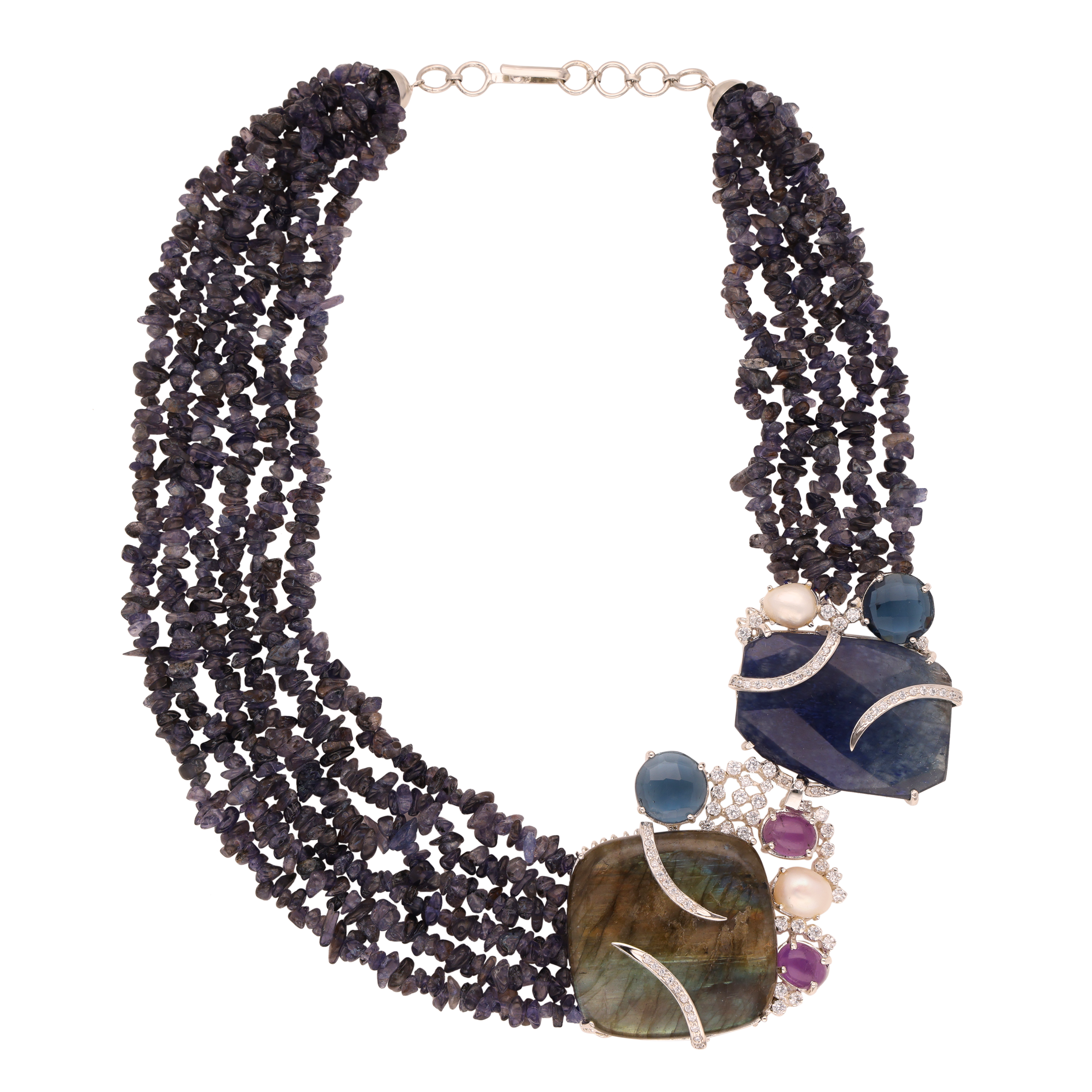Crystal Cluster Strand Necklace | SKU: 0018794953