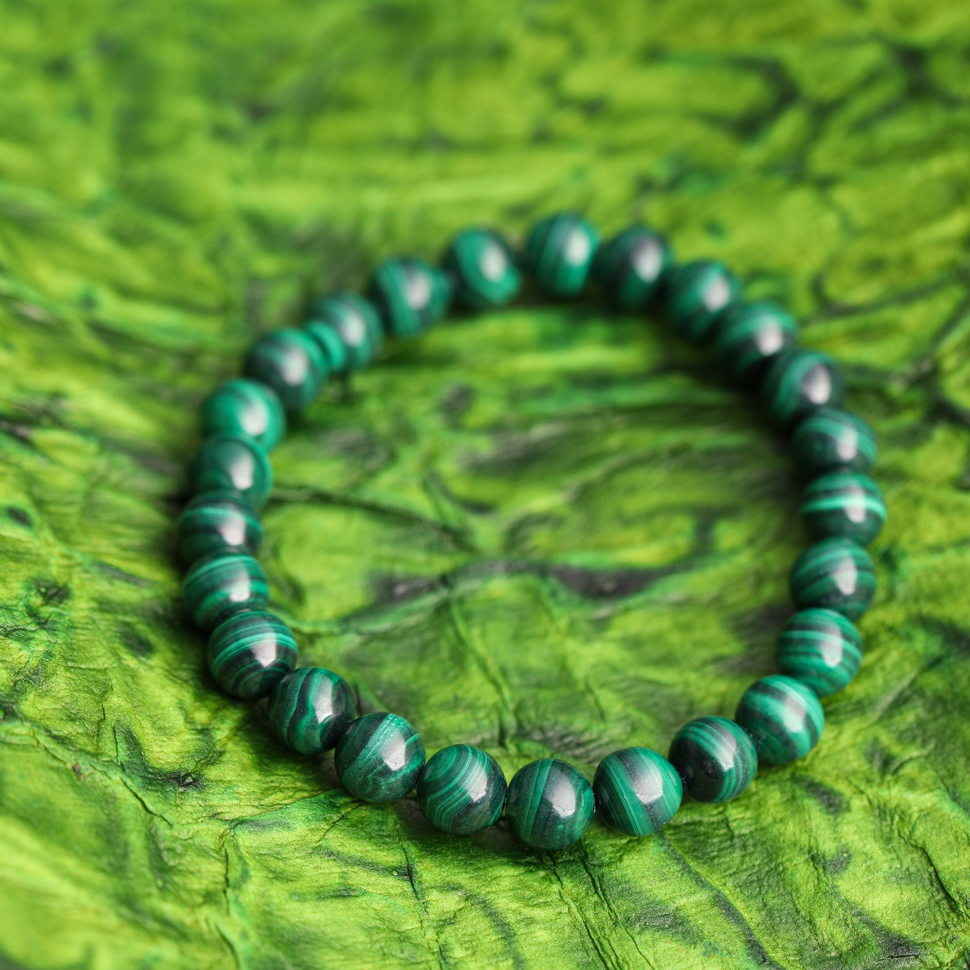 MALACHITE ASTRO BEADS BRACELET | SKU:0018718843