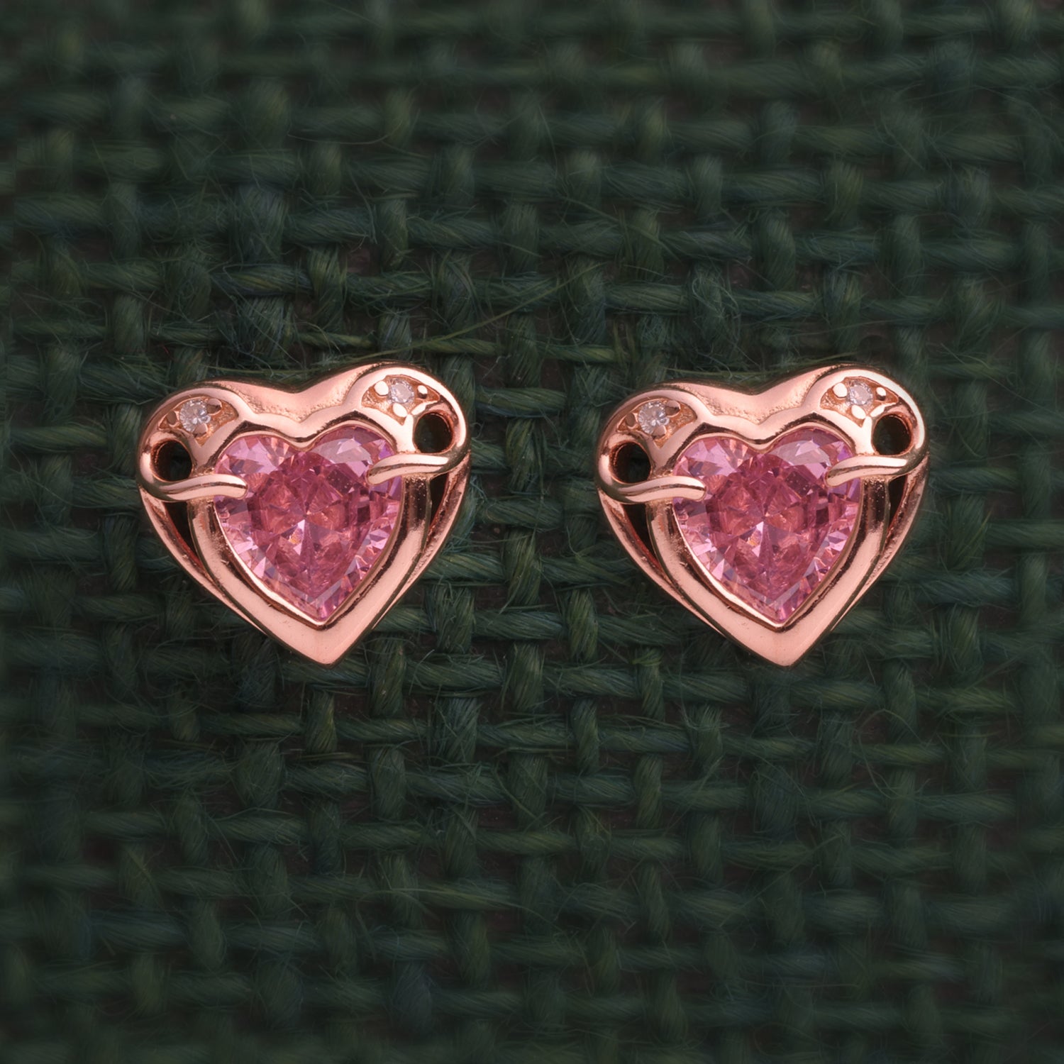 Cupid's Delight Studs: Adorn Your Ears with Love and Elegance | SKU : 0019033730
