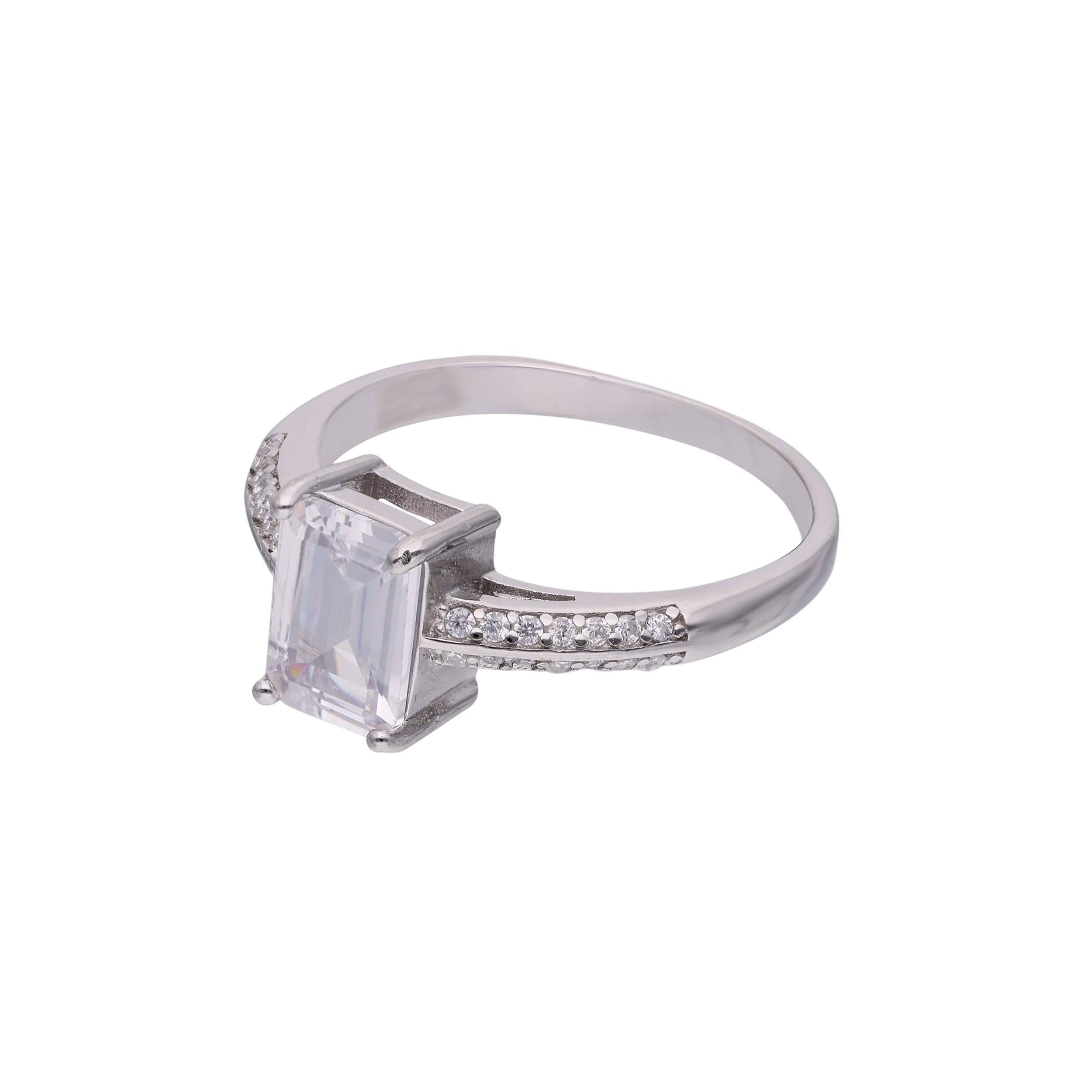 Elegance Solitaire Silver Ring SKU : 0002931074, 0002930510