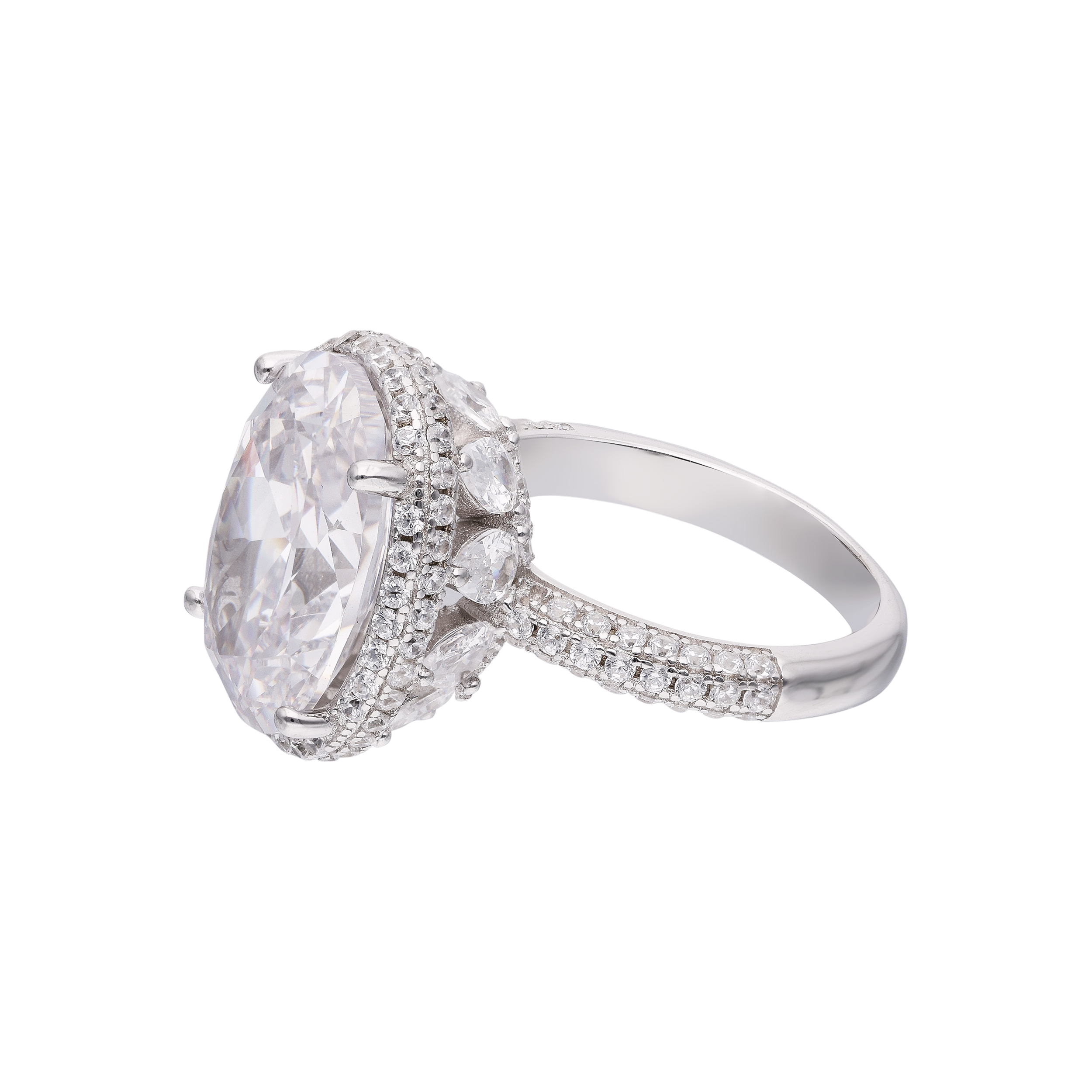 Sterling Silver Ring & Cubic Zirconia Statement | SKU: 0002931302
