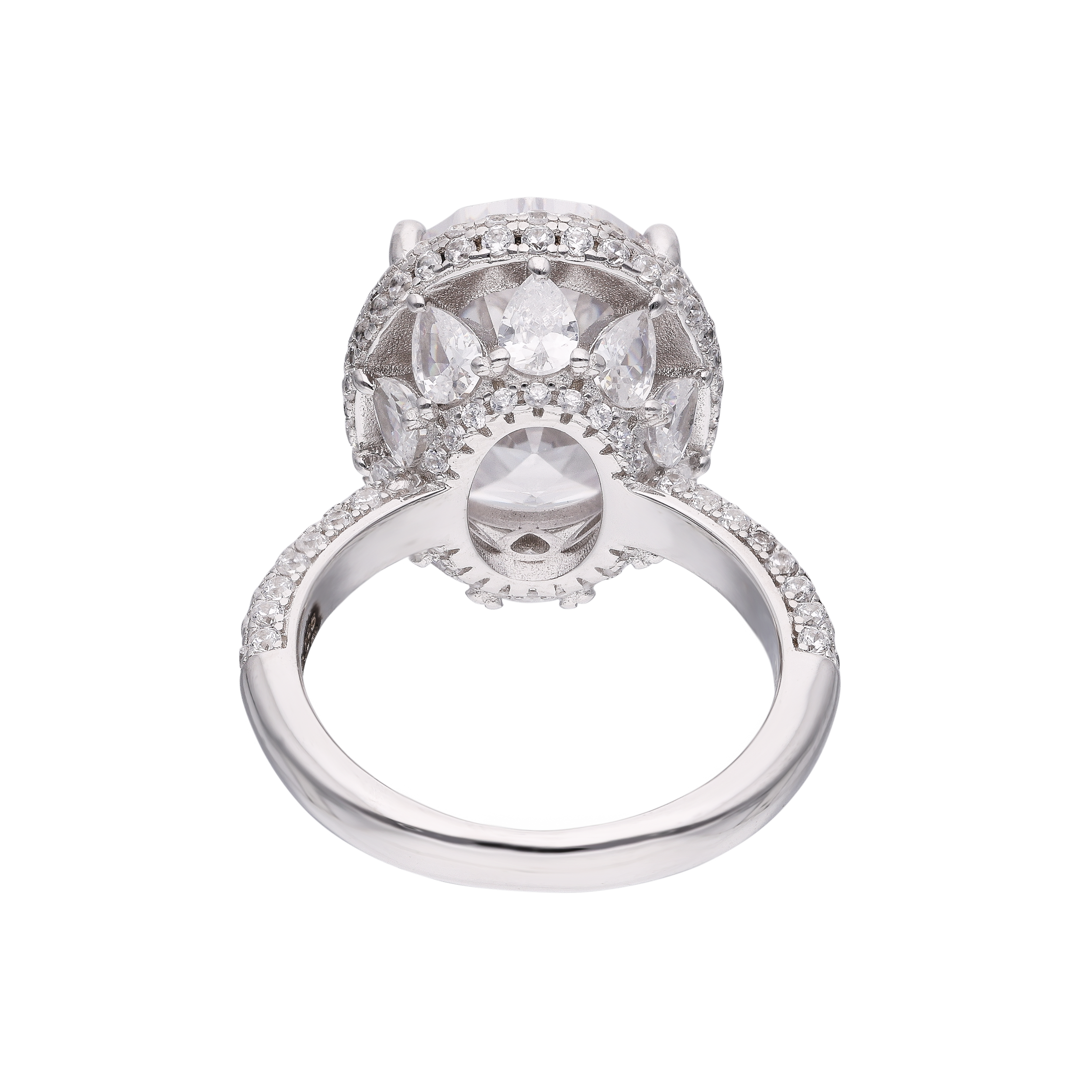 Sterling Silver Ring & Cubic Zirconia Statement | SKU: 0002931302