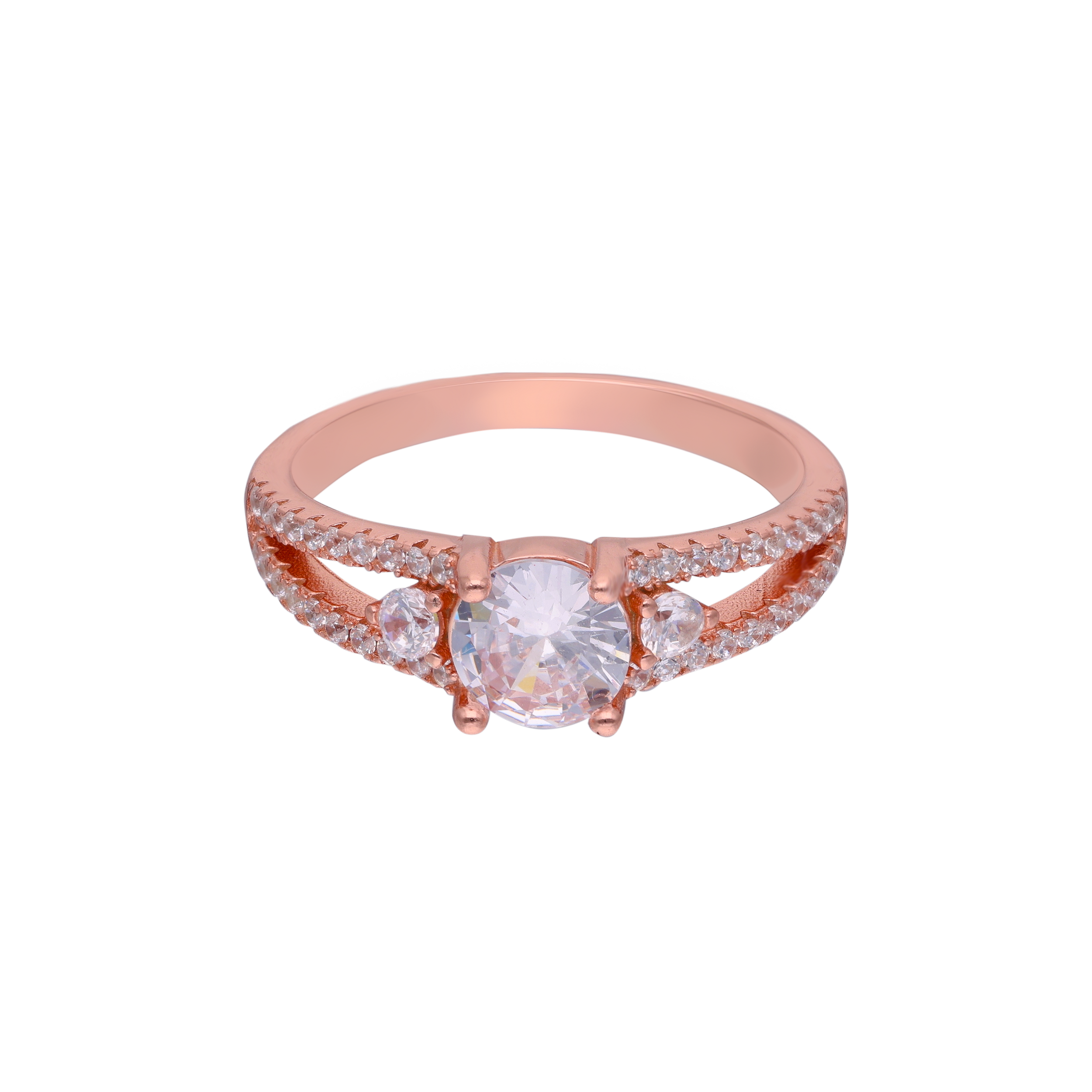 Enchanting Aura: Rose Gold Ring | SKU: 0002931340, 0019211848