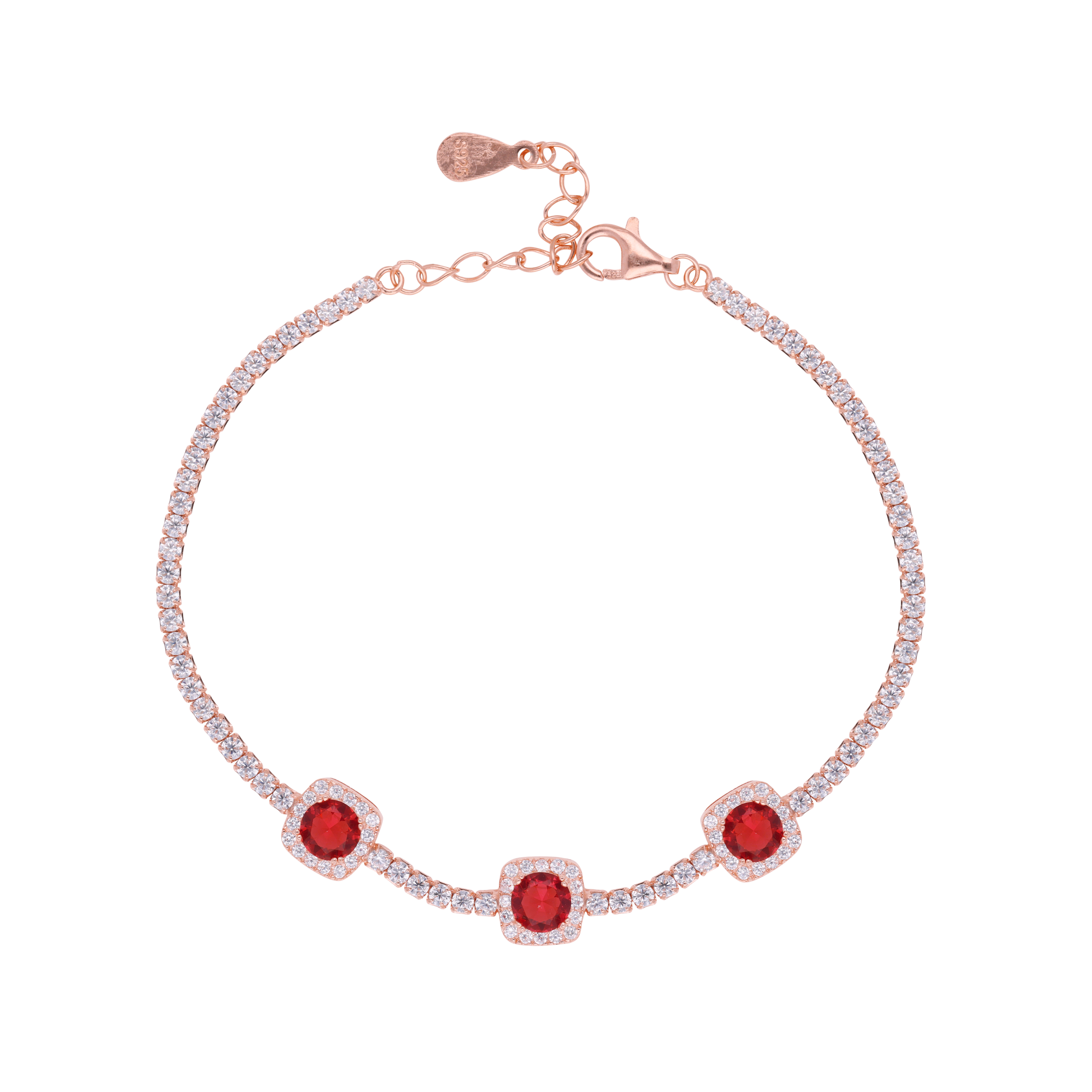 Radiant Rouge: Rose Gold Bracelet | SKU: 0019272030