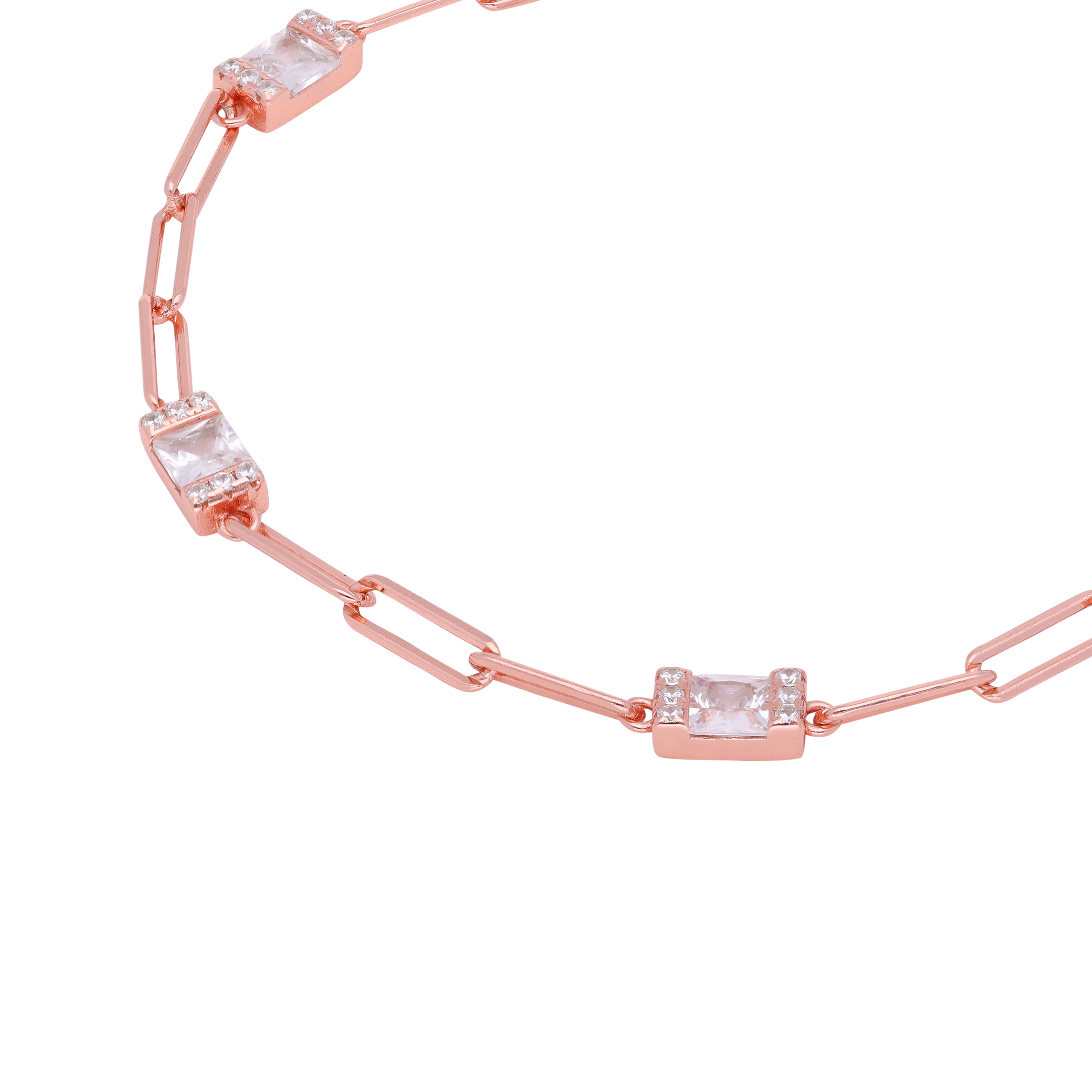 Designer Rose Gold Finish Bracelet  | SKU: 0019272085