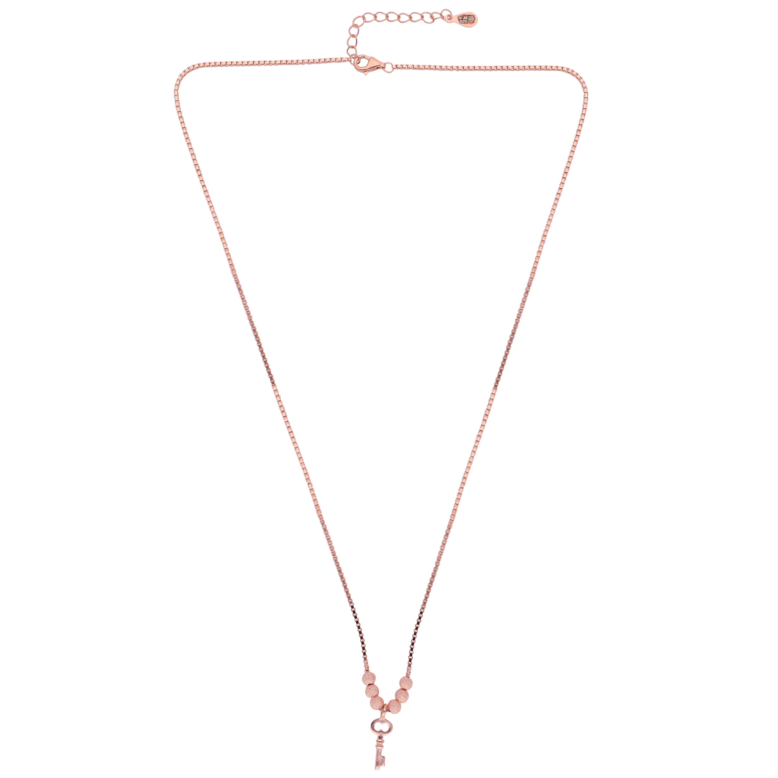 Key Pendant Chain with Rose Gold Finish | SKU: 0019281667, 0019281629