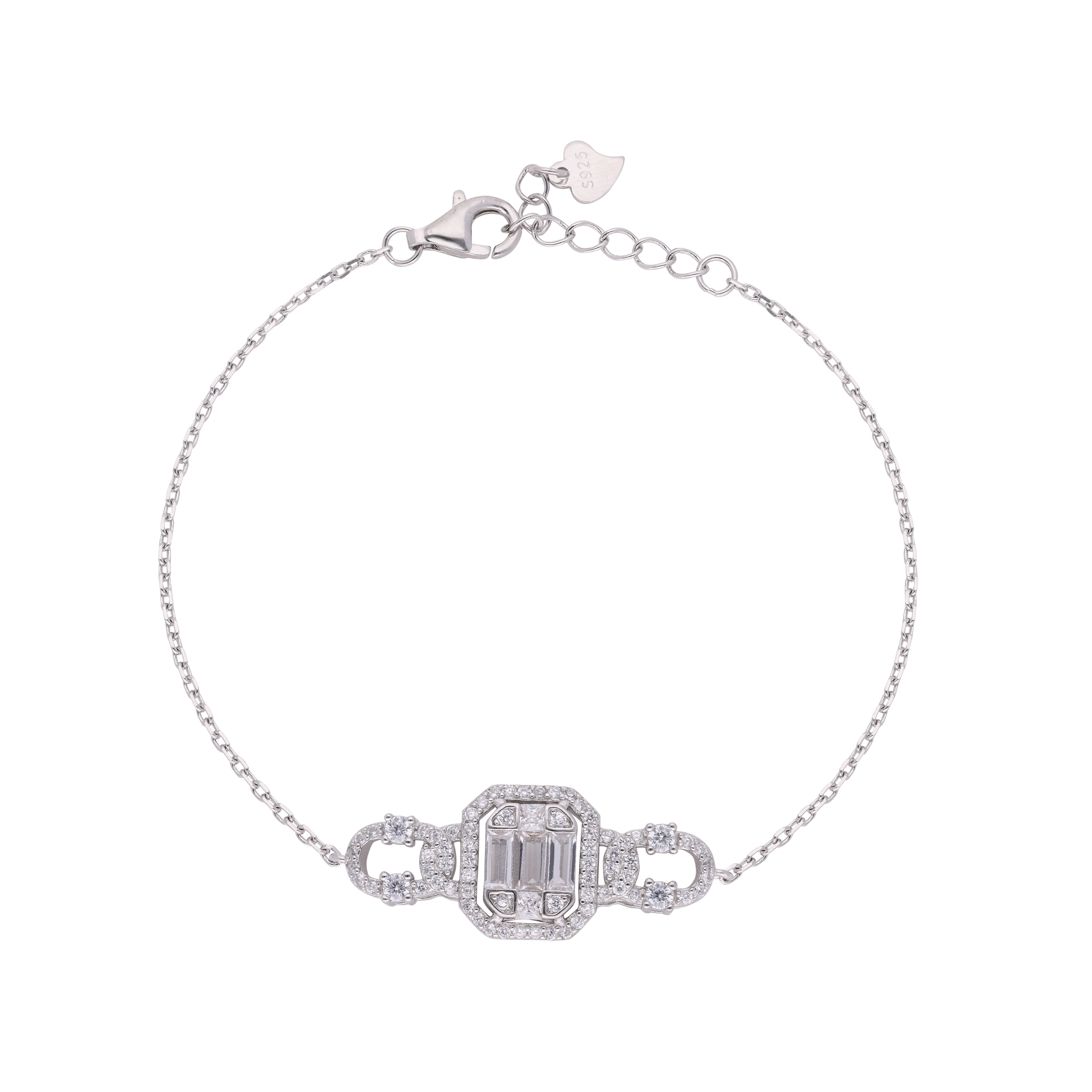 Serenity Sparkle: Silver Drop Bracelet | SKU: 0002984360, 0002984308, 0002984322 - crash.club by CKC