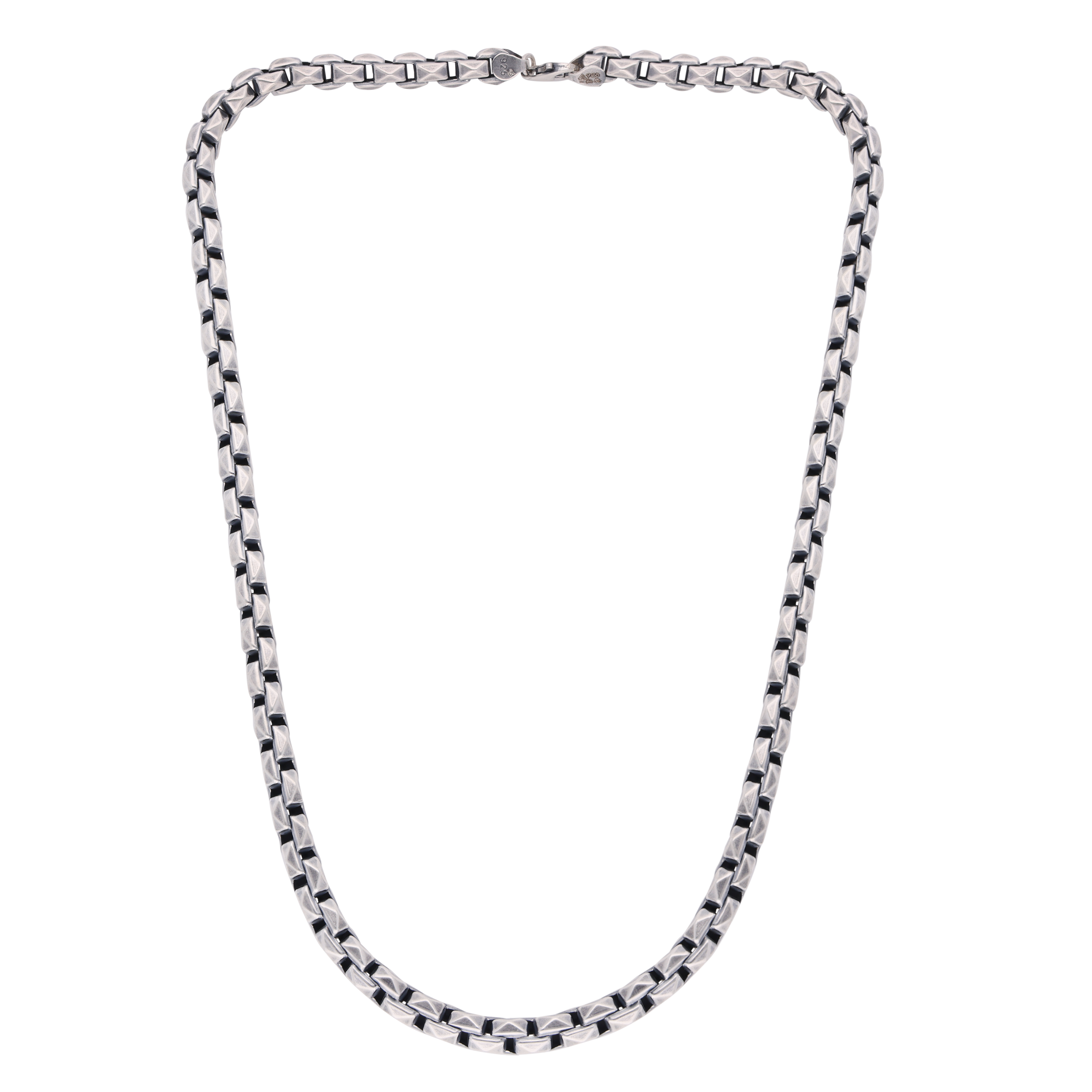 "Rhine Elegance: Sterling Silver Masculine Chain" | SKU : 0019379944, 0019379968, 0019379951