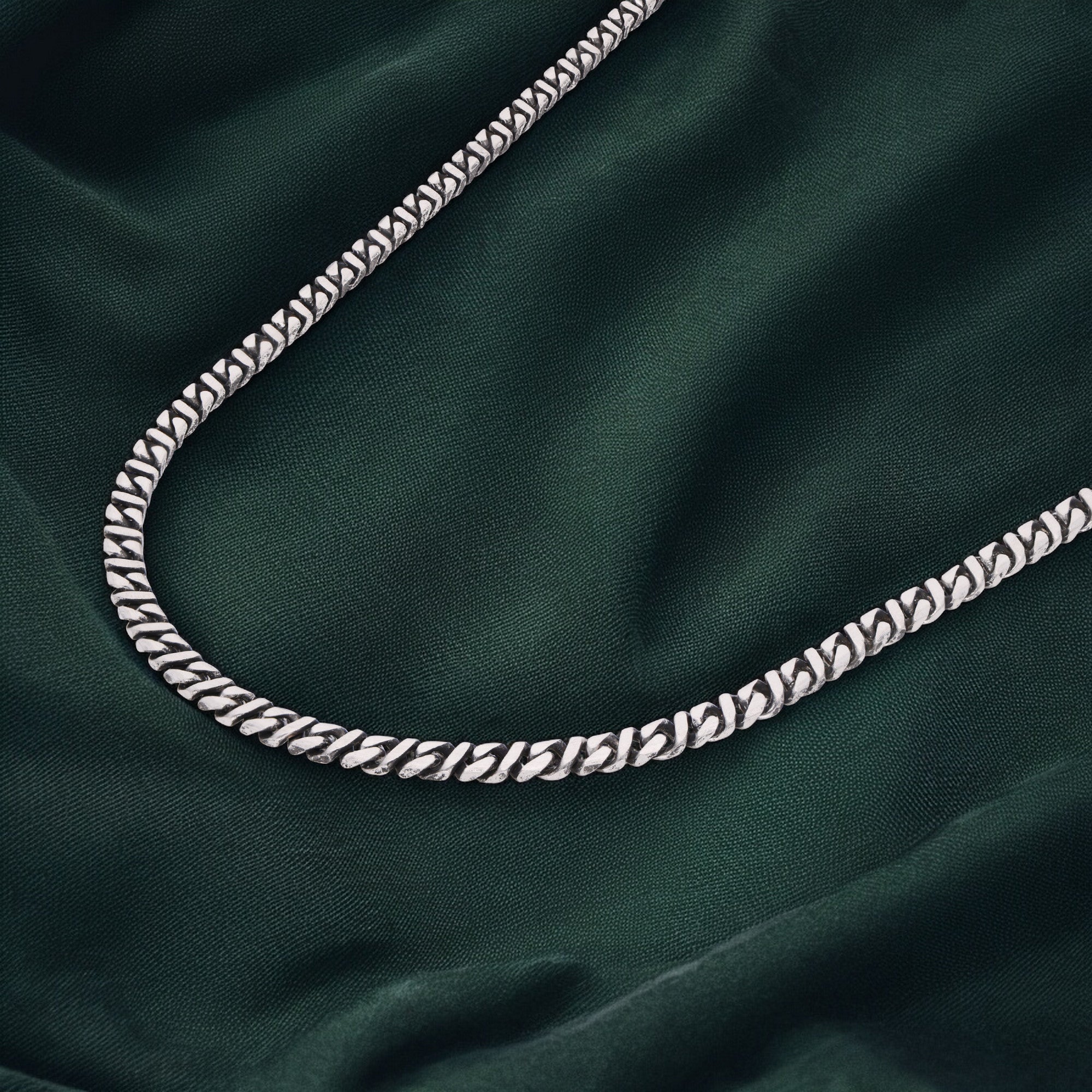 Bold Elegance: Sterling Silver Men's  Neck chain| SKU: 0019380117, 0019380049 - crash.club by CKC