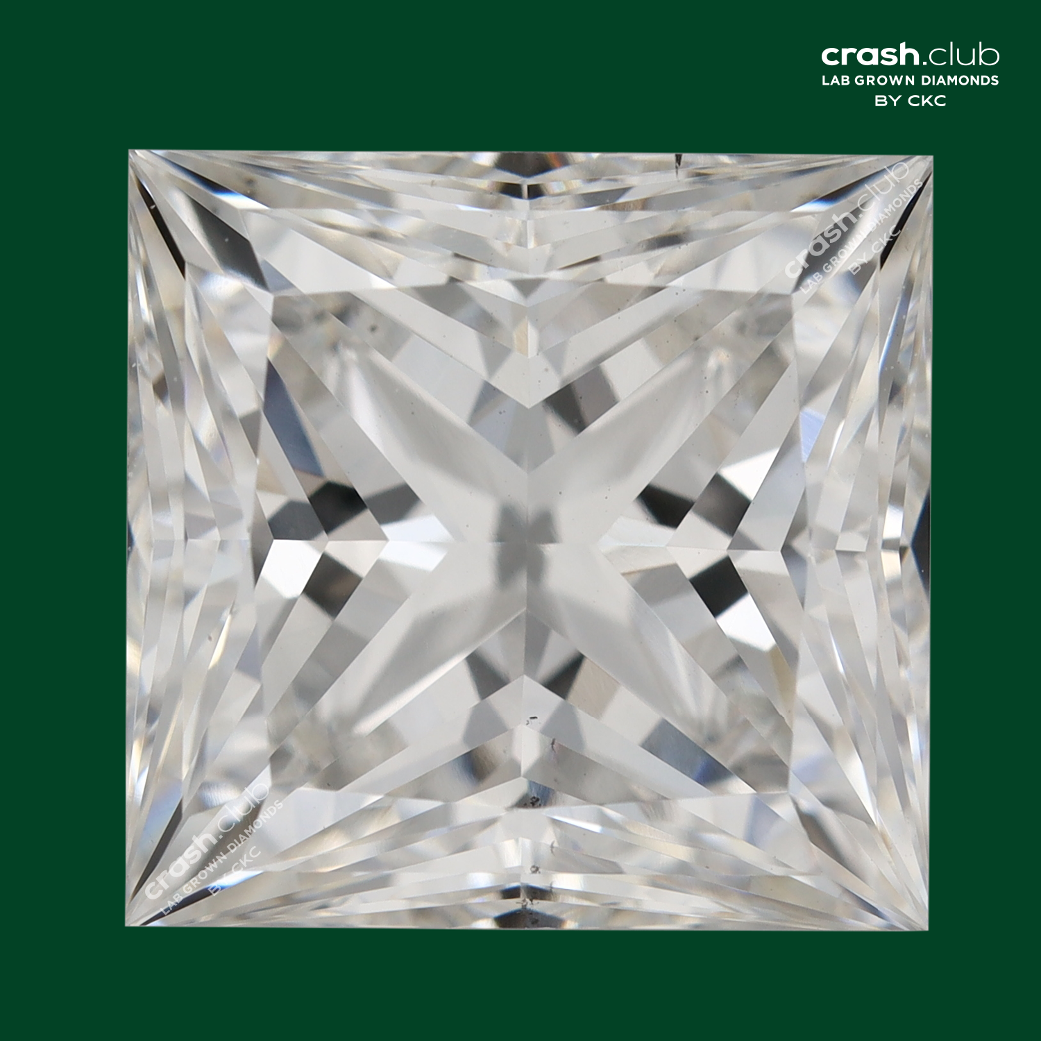 Princess Cut 4.05 Carats Lab Grown Diamond | SKU : 0019716015 - crash.club by CKC