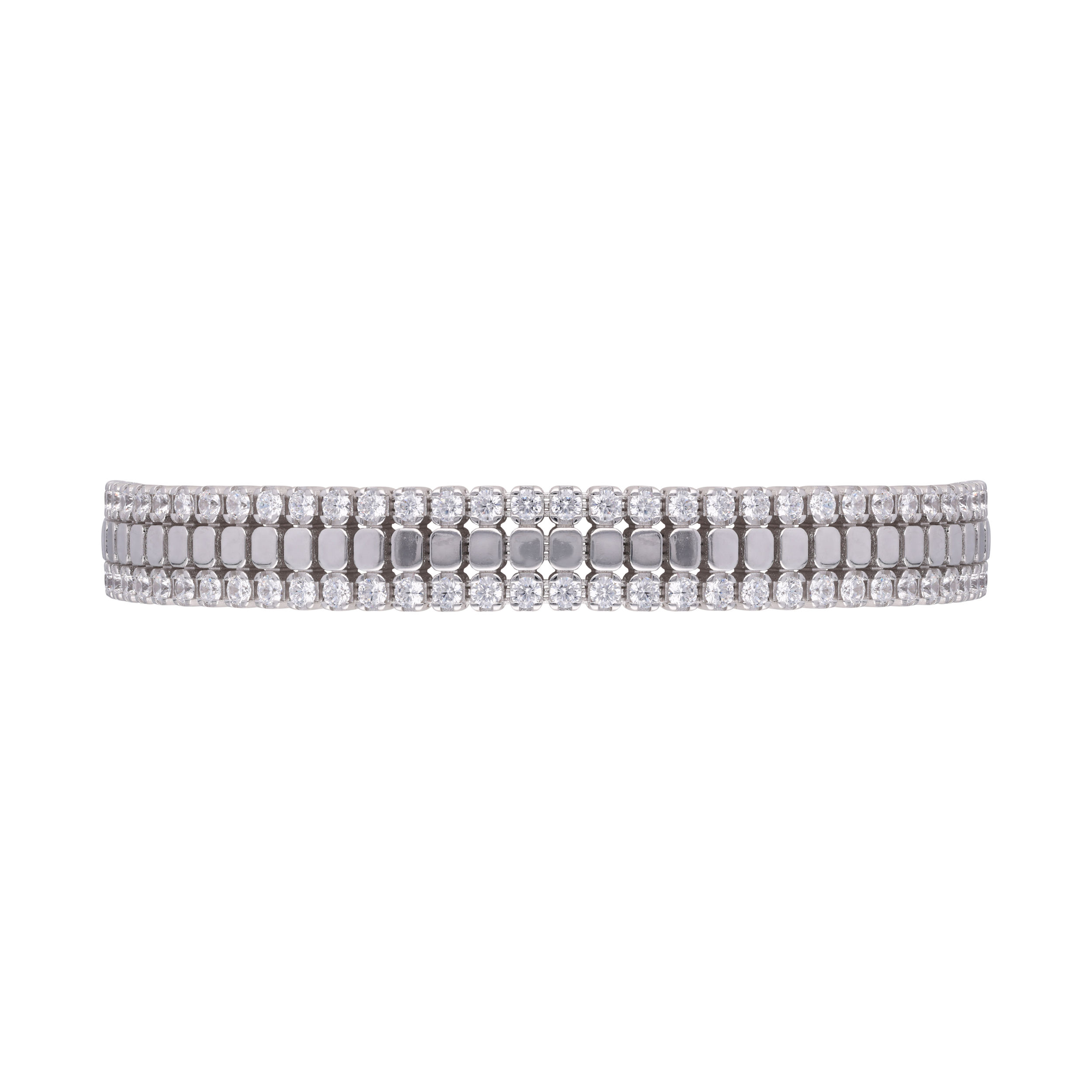 Men's Sterling Silver Bracelet with Cubic Zirconia Accents | SKU: 0019767956, 0019767963, 0019768021, 0019768014, 0019767994 - crash.club by CKC