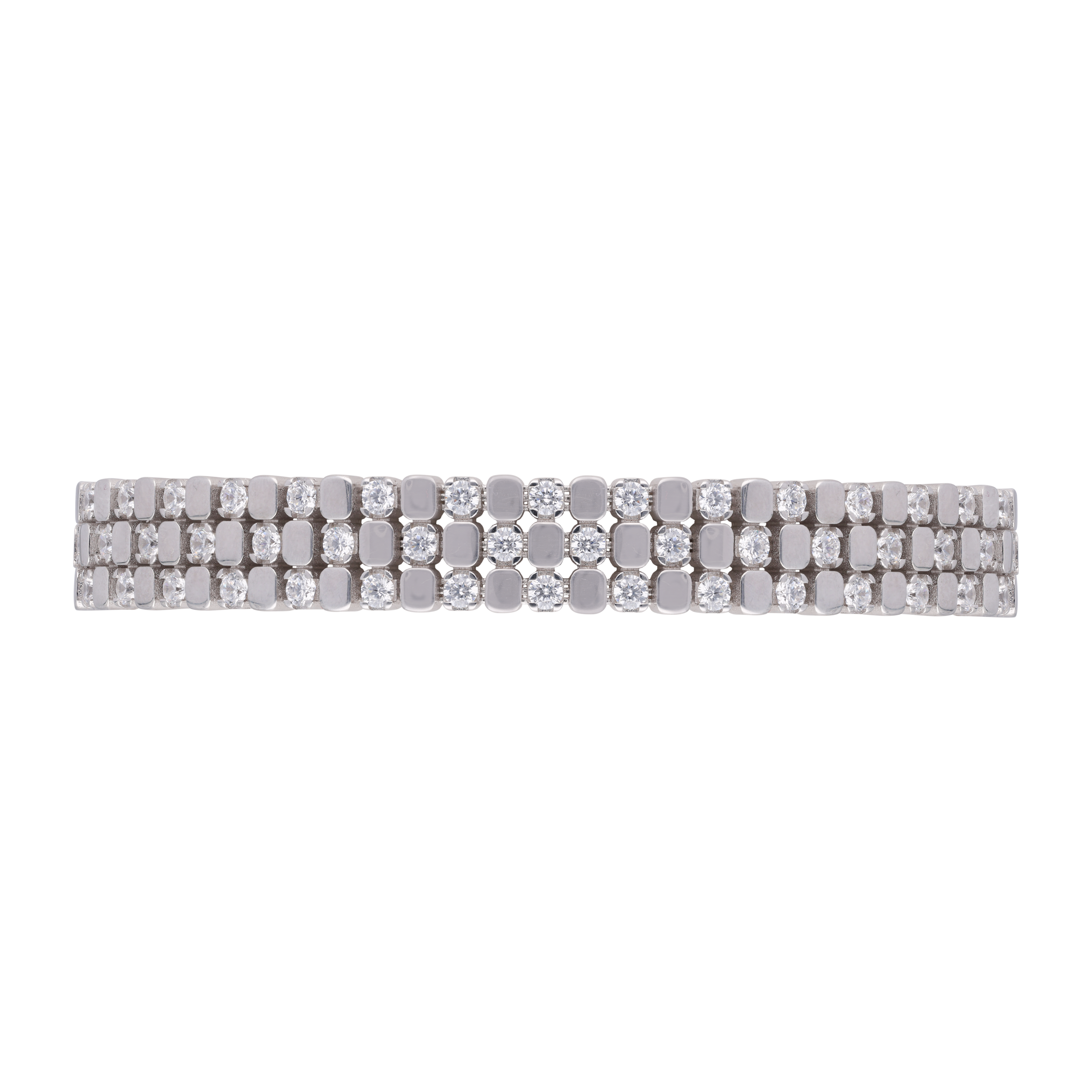 Elevated Style: Men's Silver and Cubic Zirconia Bracelet | SKU: 0019768007, 0019767987, 0019768083, 0019767970 - crash.club by CKC