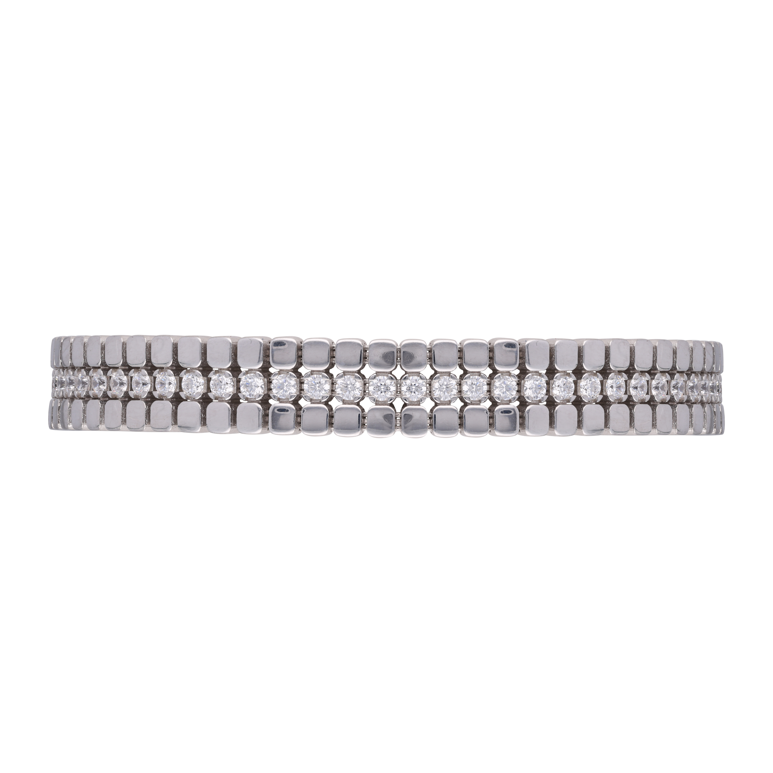 Luminous Luxury: Men's Silver Bracelet | SKU: 0019768045, 0019768052