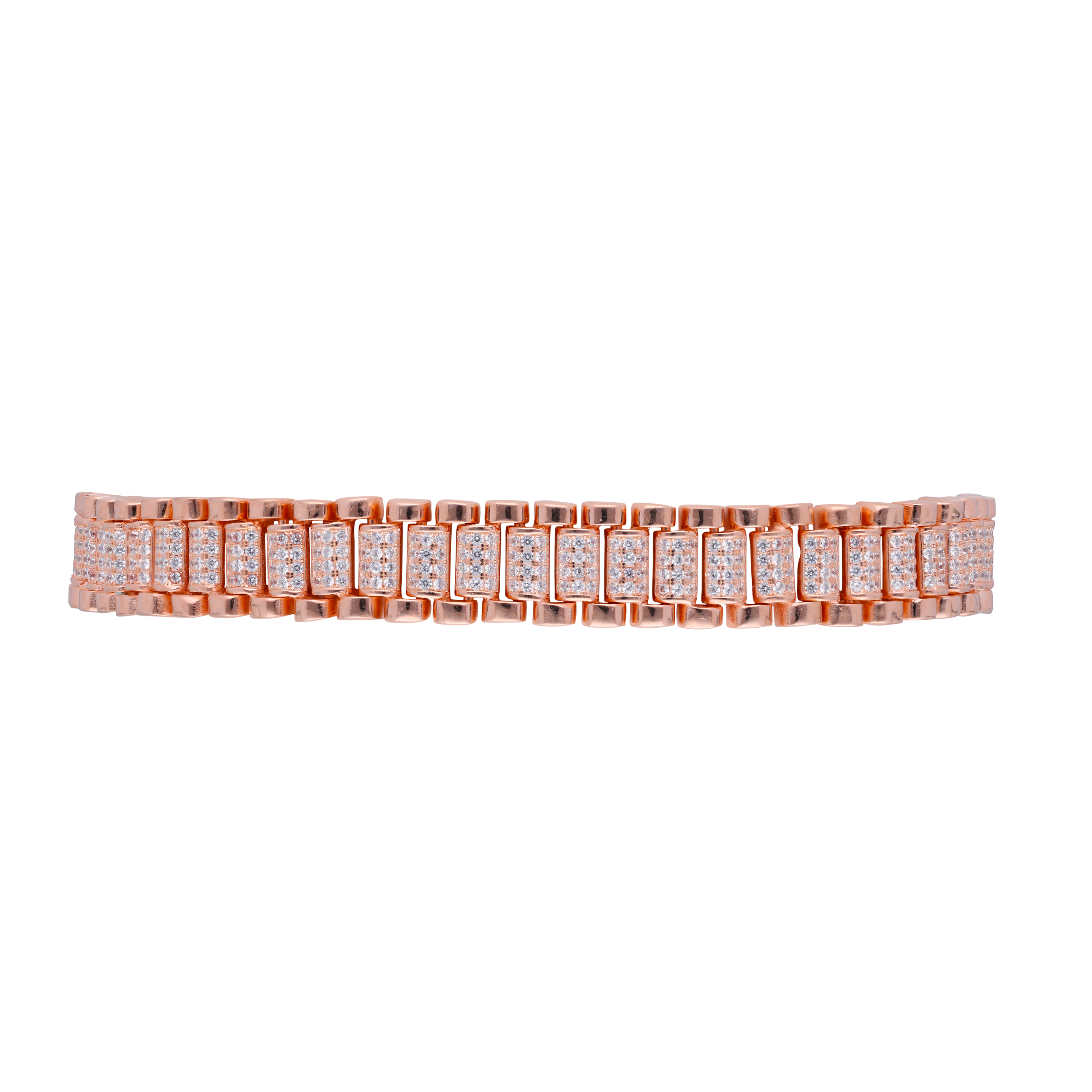 Rose Radiance: Cubic Zirconia Sterling Flex Bracelet | SKU: 0019778532, 0019778488, 0019778495, 0019778471, 0019778549 - crash.club by CKC