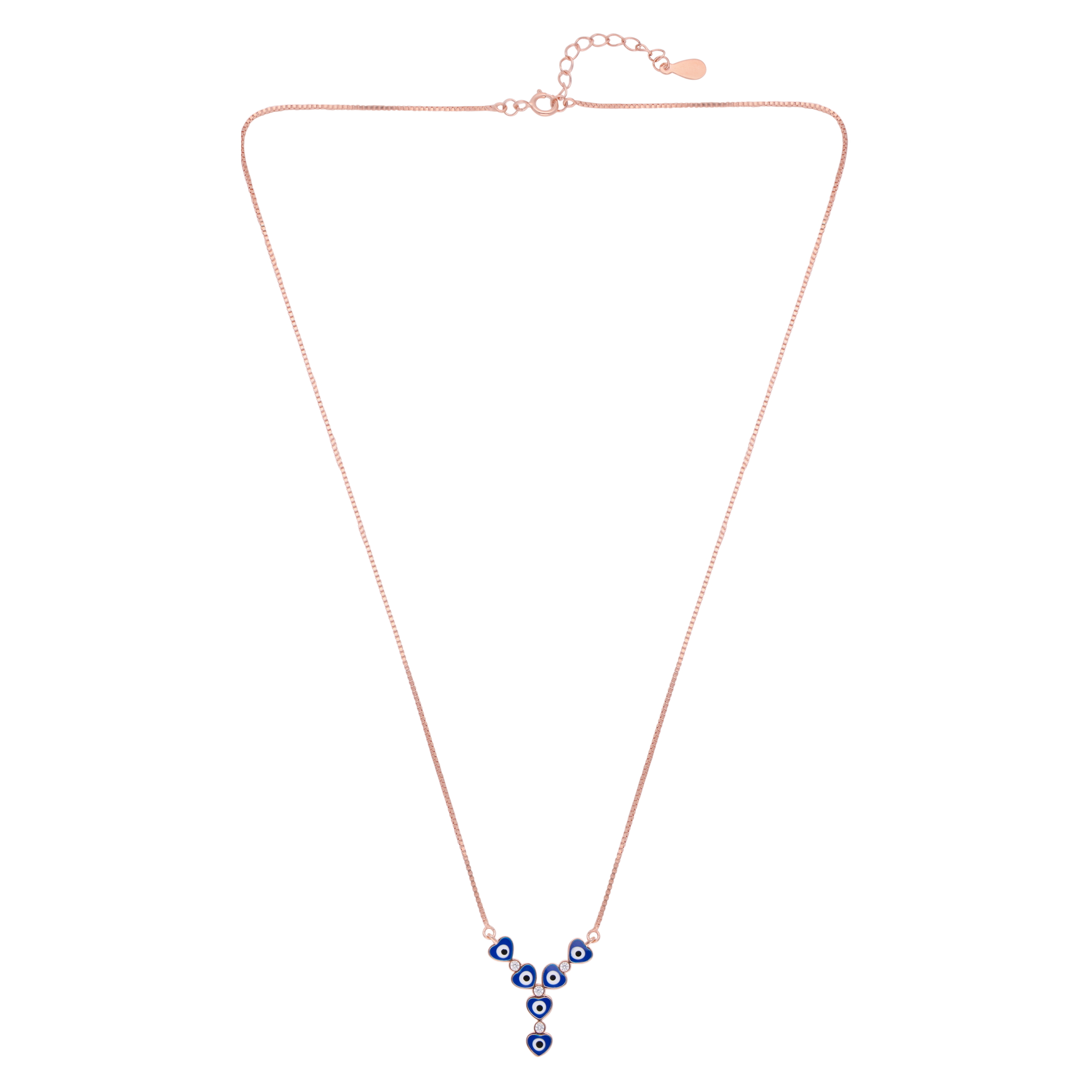 Love Evil Eye Heart Pendant in Rose Gold | SKU: 0019808130, 0019808147, 0019808123