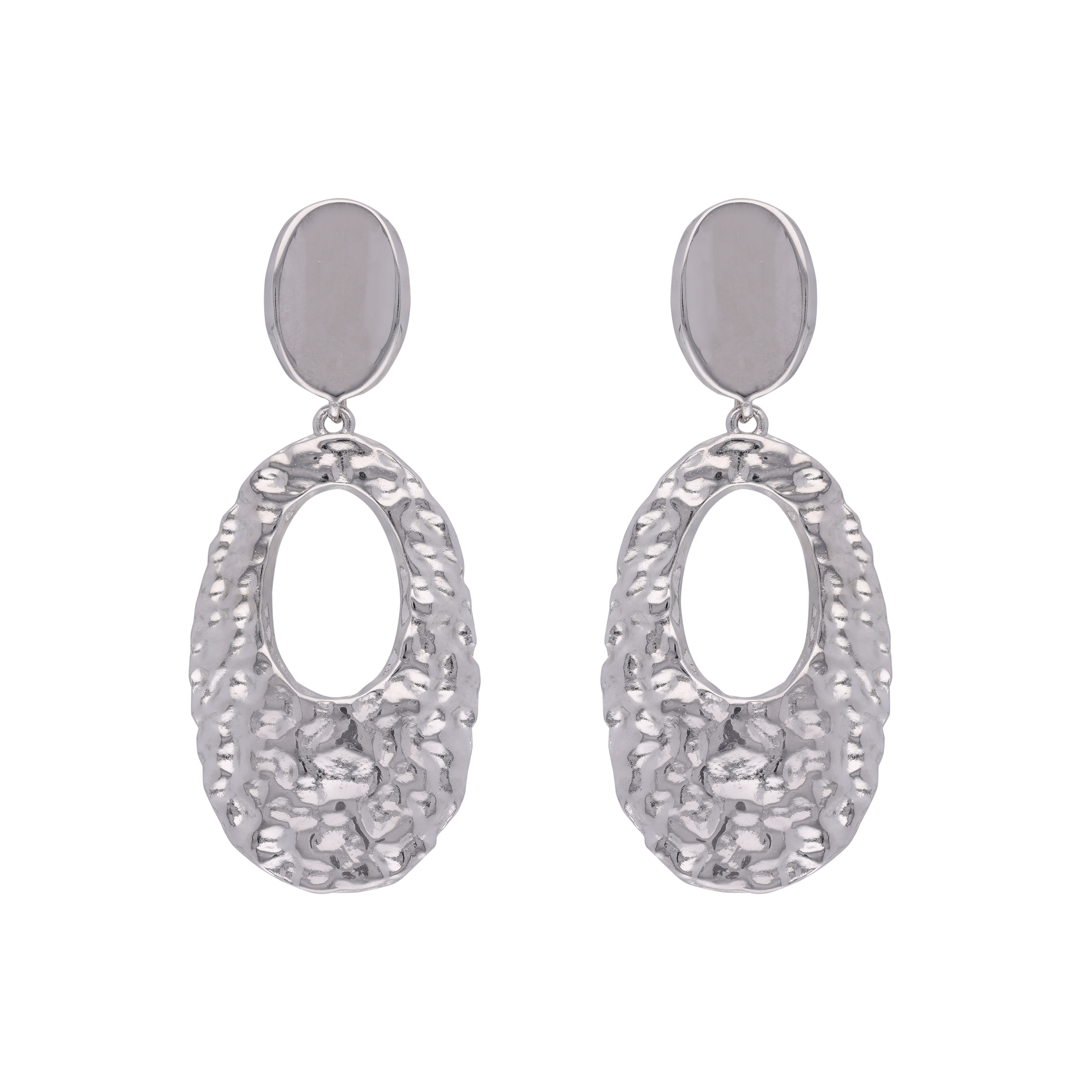 Modern Mirage: Sterling Silver Contemporary Ear Drops | SKU : 0019883809, 0003115626 - crash.club by CKC