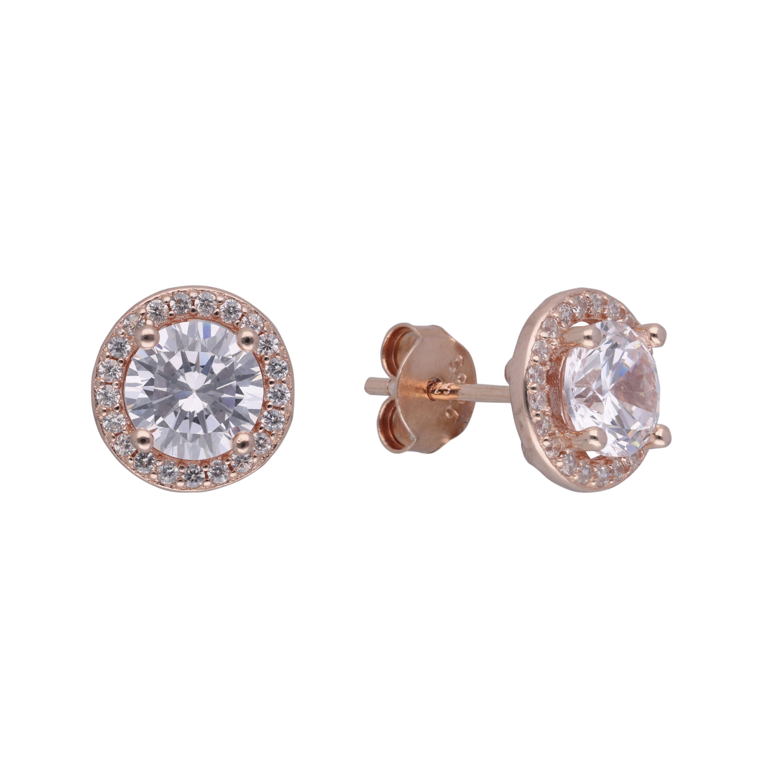 Timeless Sparkle: Solitaire Setting Sterling Silver Earstuds | SKU : 0019890609, 0019890623, 0019883960, 0019890616, 0019890630, 0003114193
