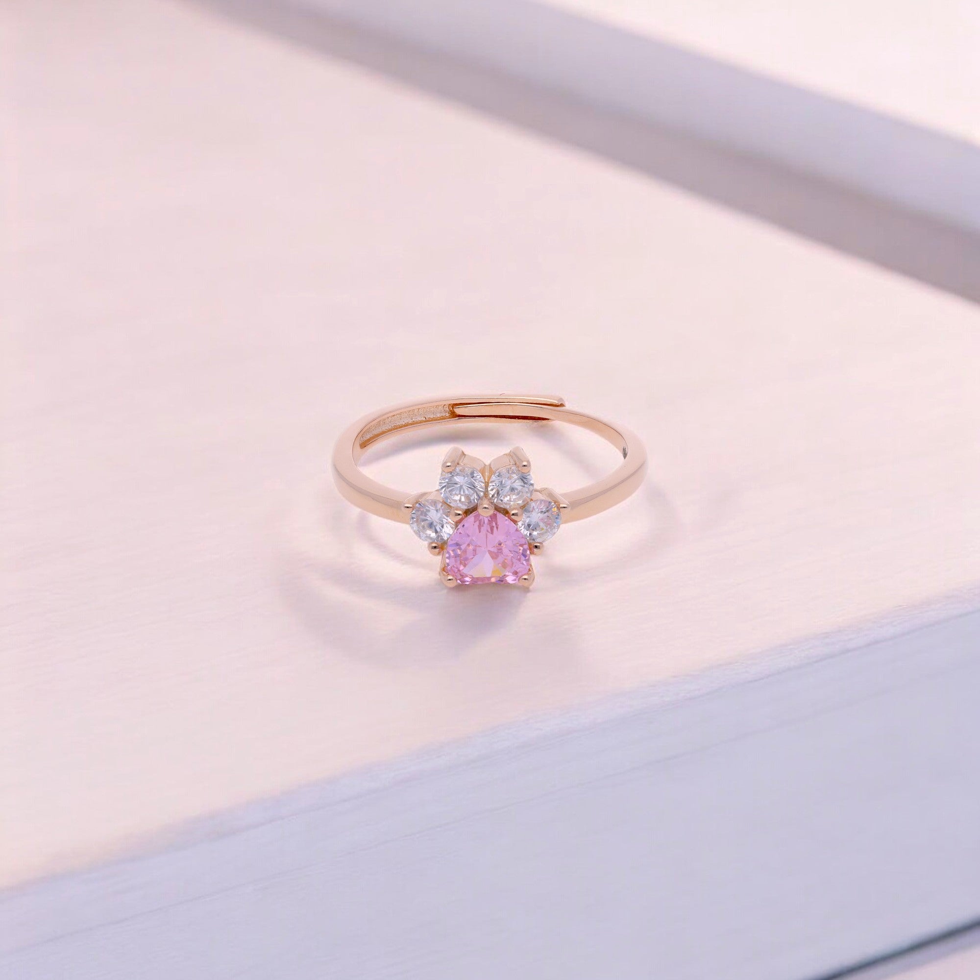 Pink Gem Radiance: Sterling Silver Band Ring | SKU : 0003114780, 0019890708, 0019890746, 0003114803, 0003114759