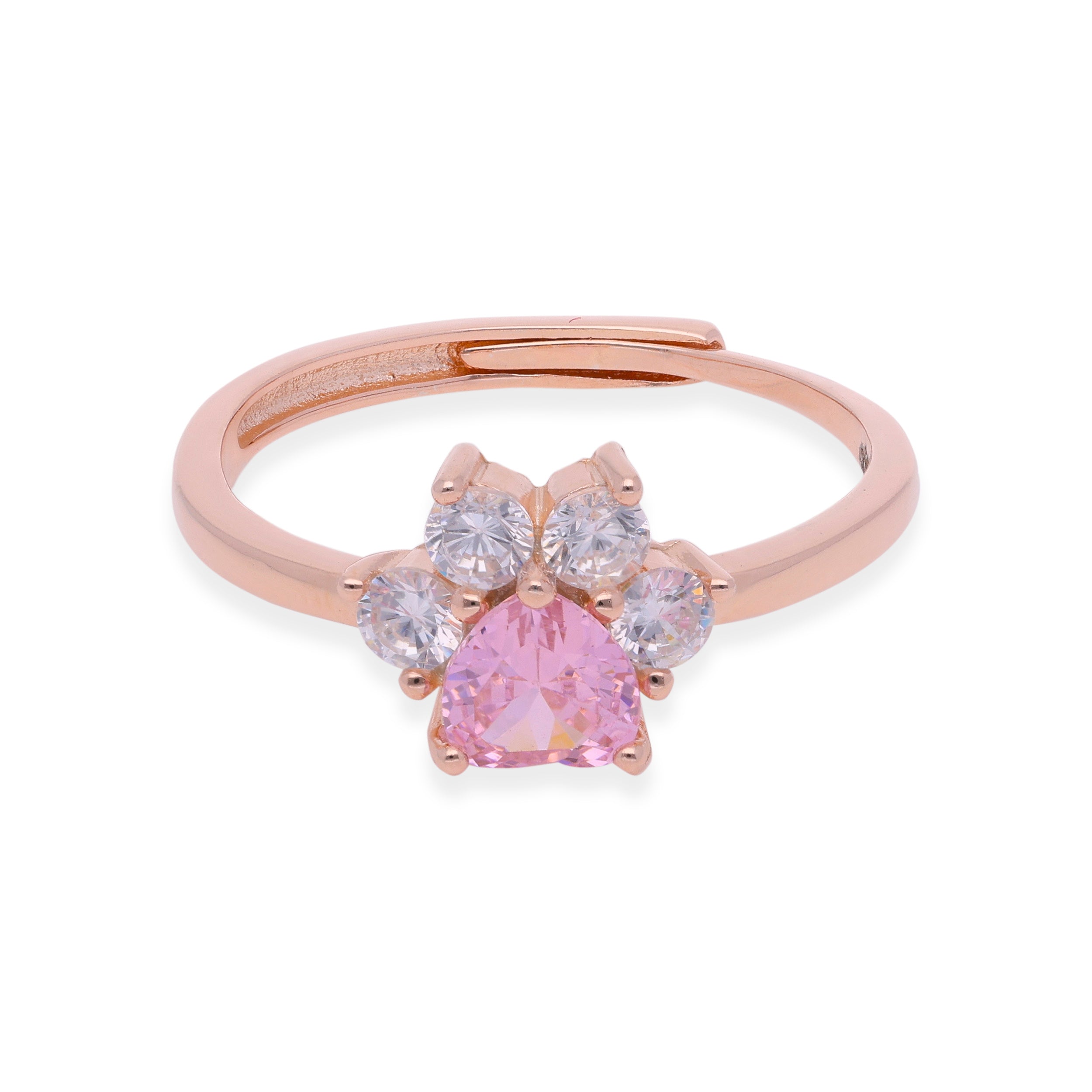 Pink Gem Radiance: Sterling Silver Band Ring | SKU : 0003114780, 0019890708, 0019890746, 0003114803, 0003114759