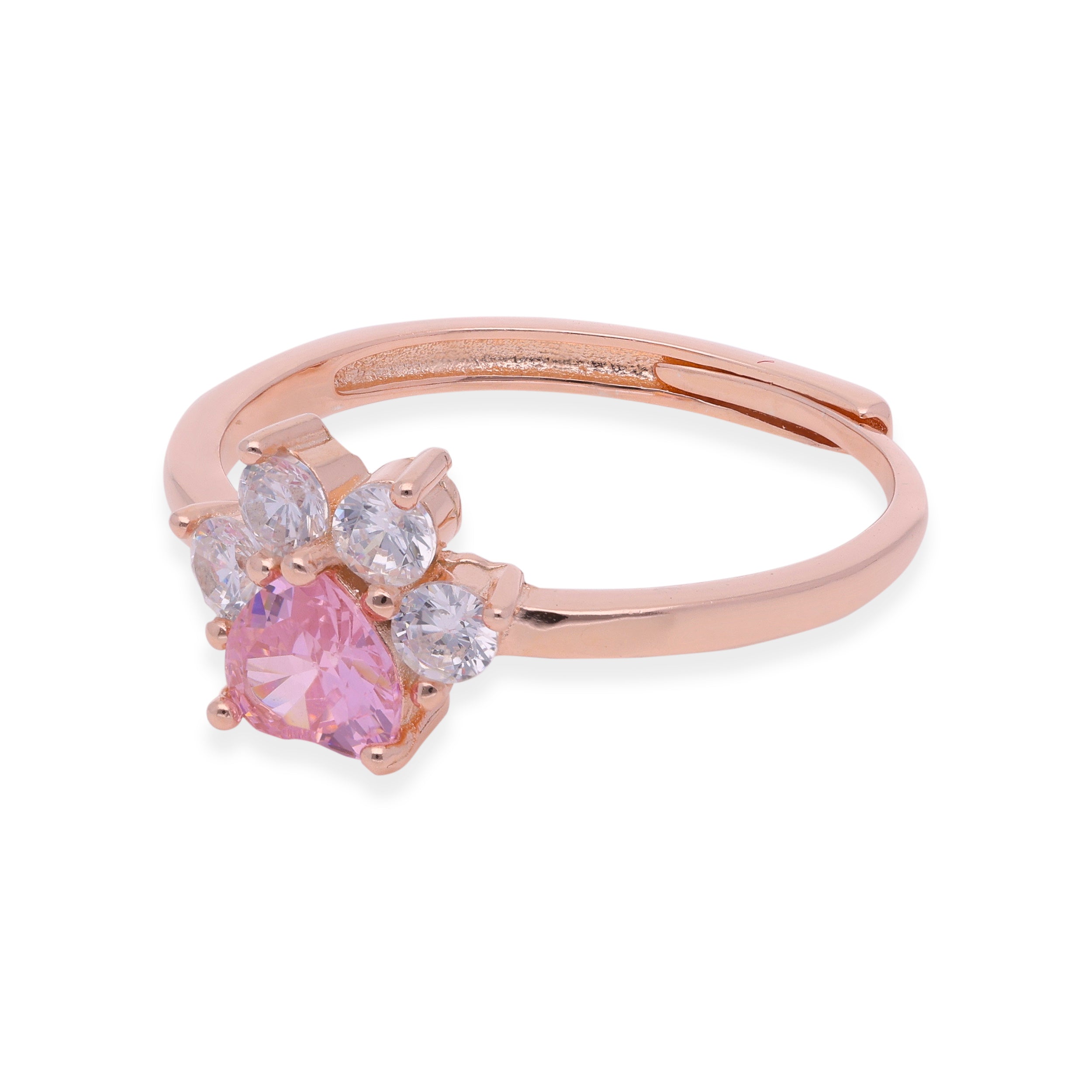 Pink Gem Radiance: Sterling Silver Band Ring | SKU : 0003114780, 0019890708, 0019890746, 0003114803, 0003114759