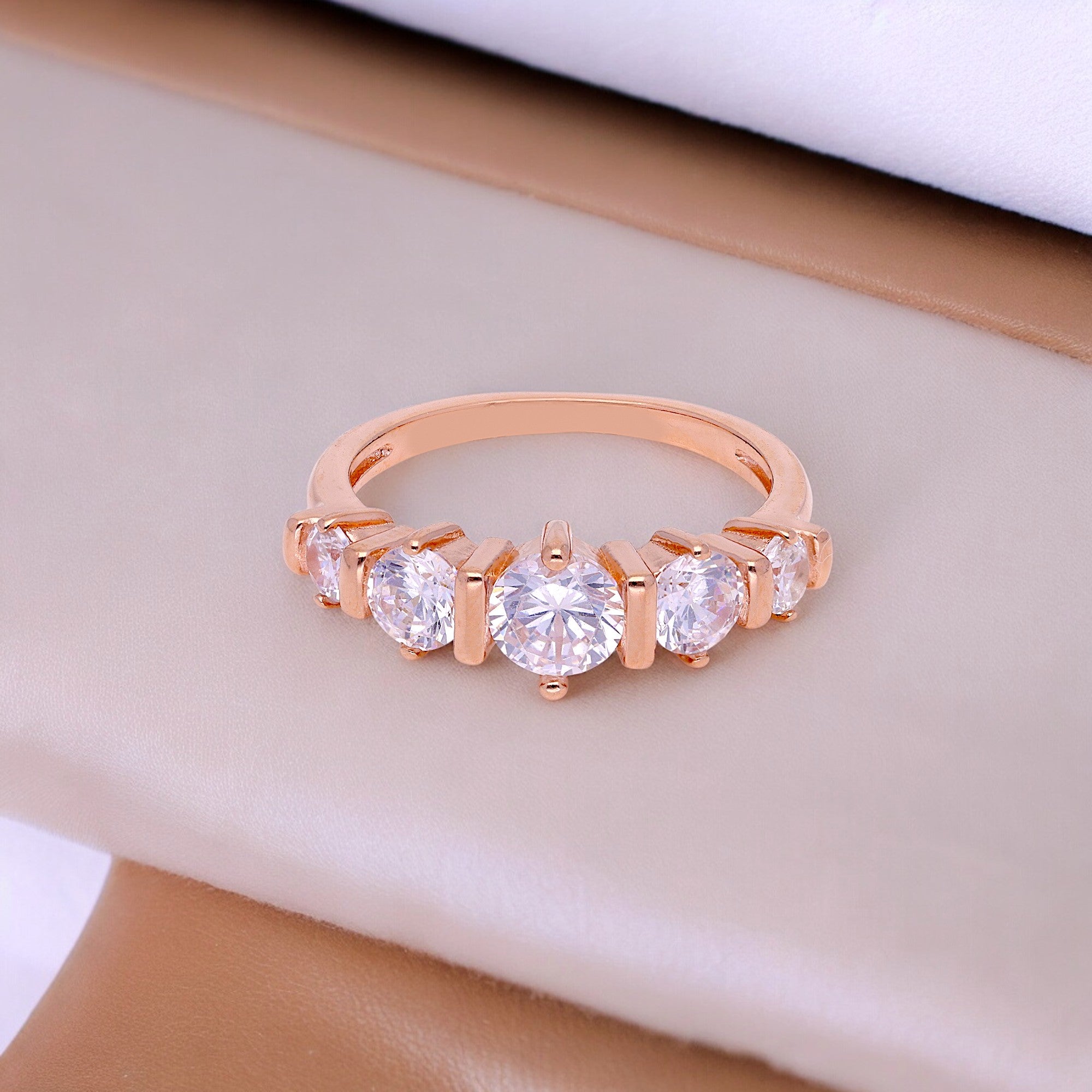 ROSE GOLD CROWN RING | SKU : 0019891989, 0019891972