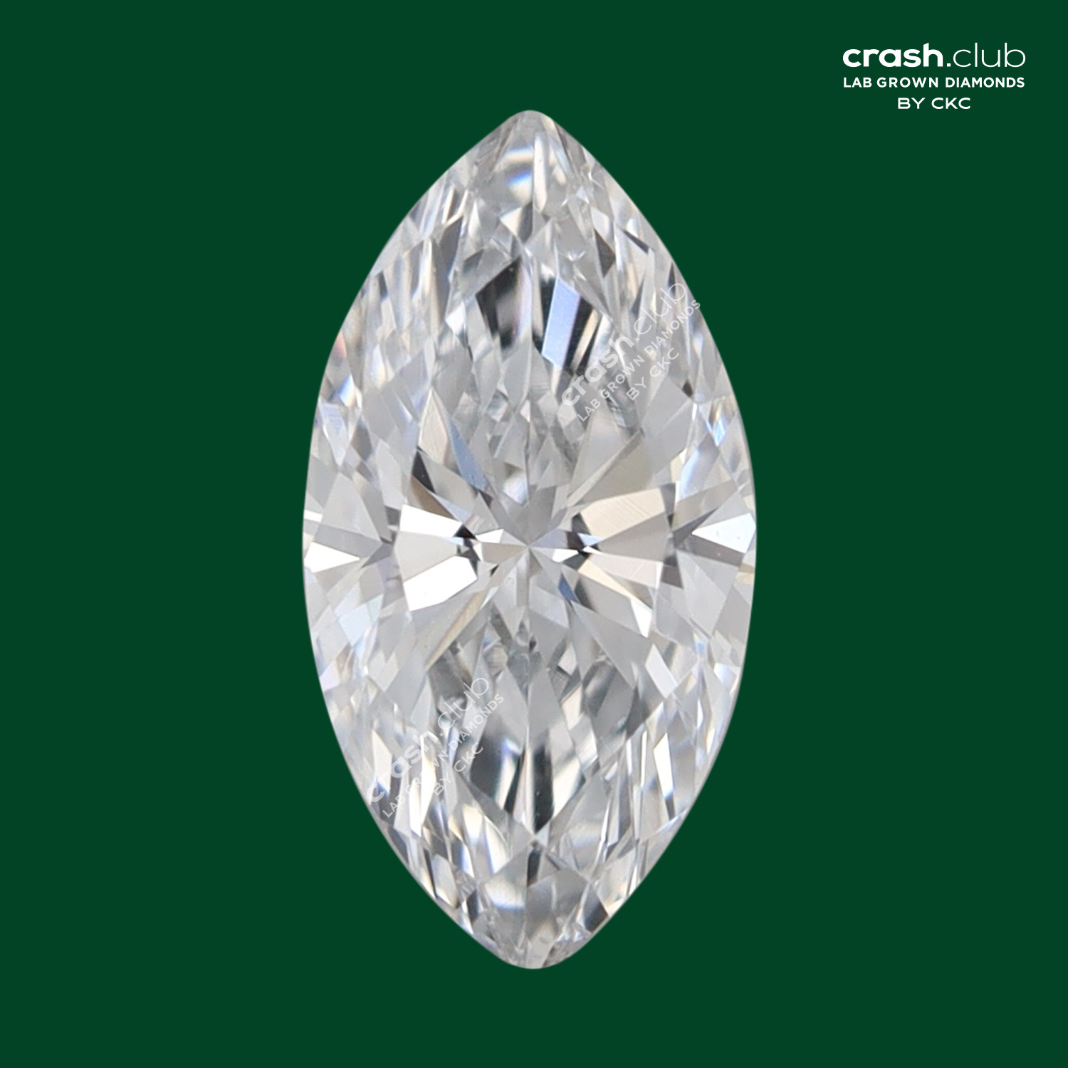 marquise cut 0.24 carats lab grown Diamond- Crash Club by CKC