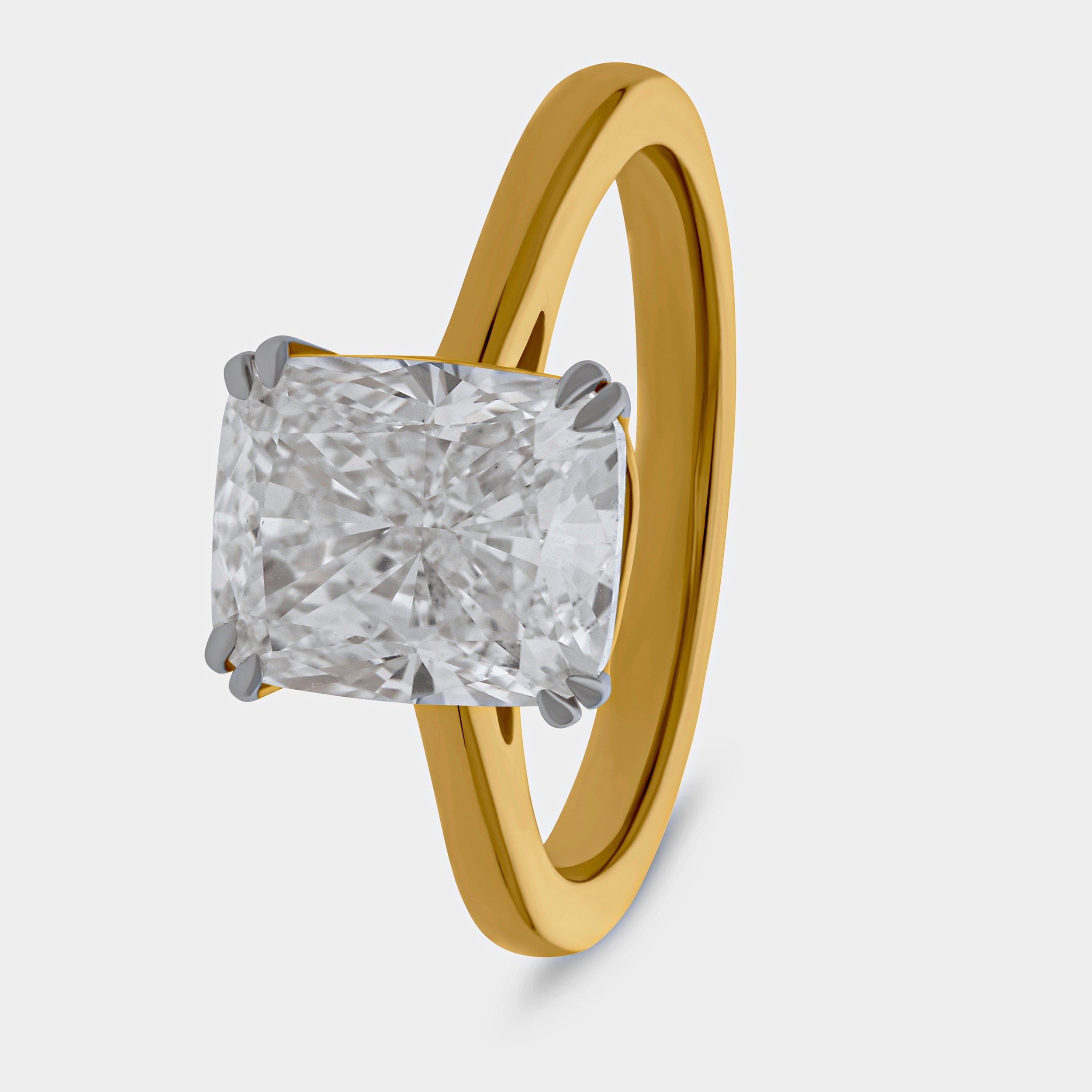 Cushion Cut 3.02 Carat Lab-Grown Solitaire Diamond | SKU : 0020232764 - crash.club by CKC