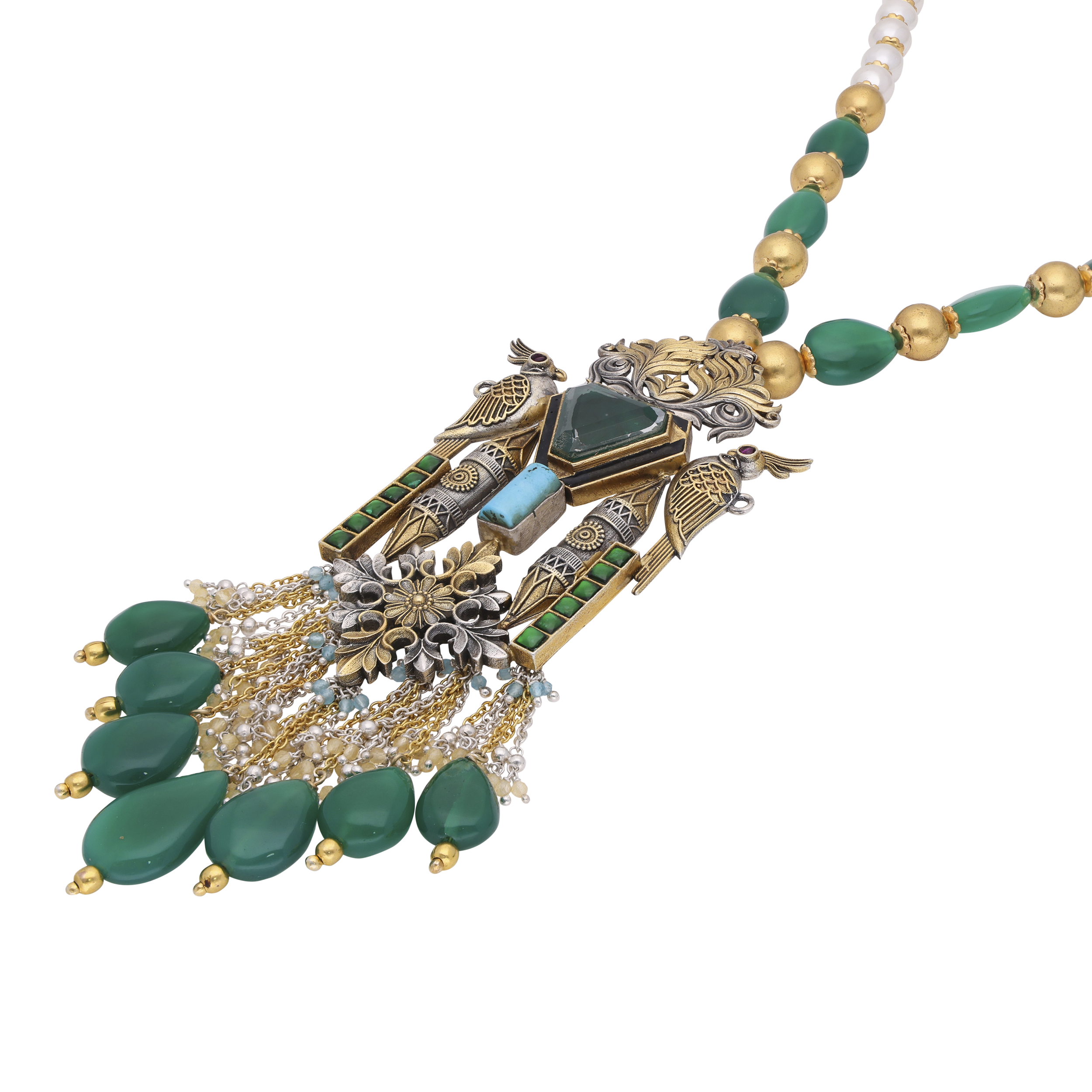 Opulent Gemstone Haara Necklace | SKU : 0020232900 - crash.club by CKC