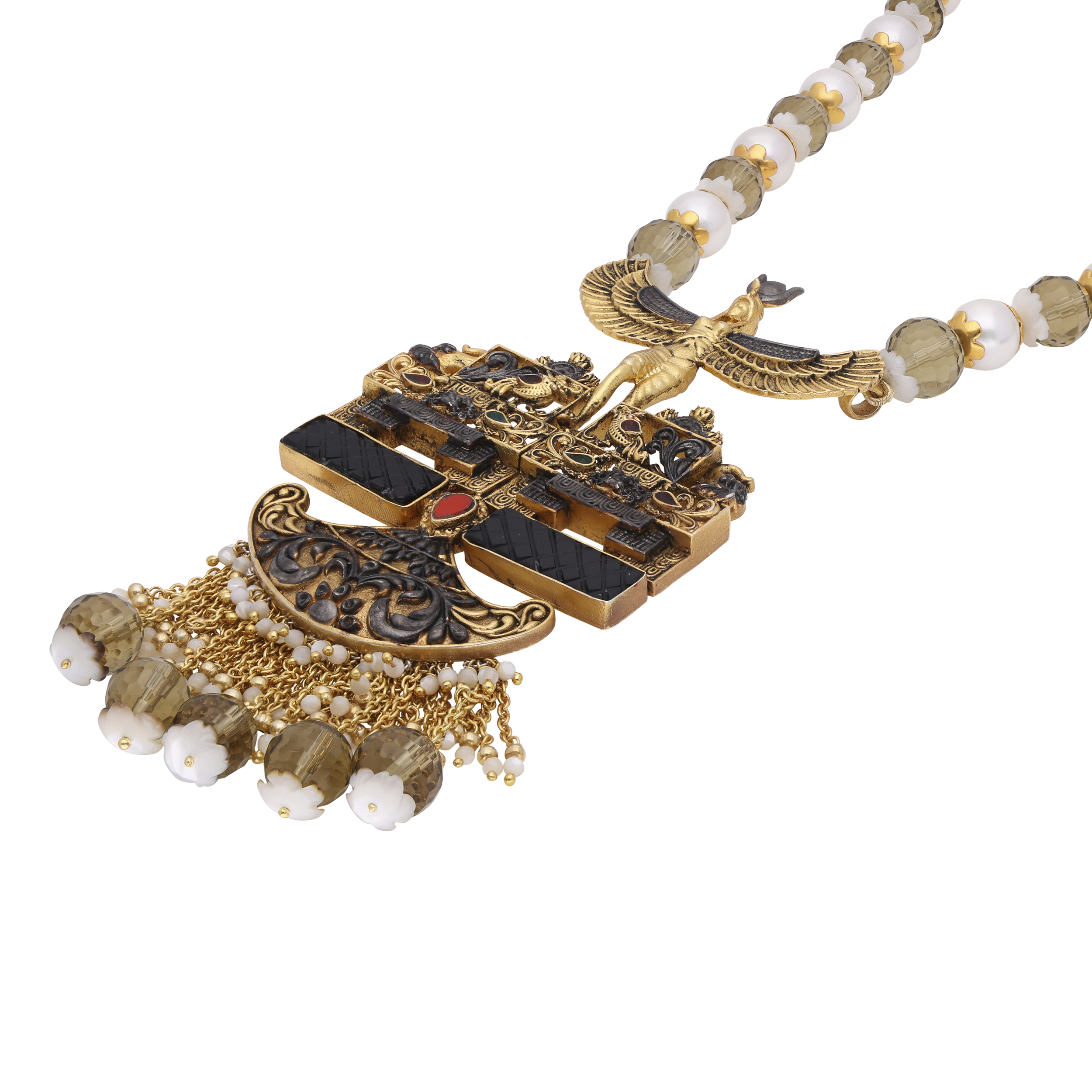 Exquisite Sterling Silver Gemstone Haara Necklace | SKU : 0020233068