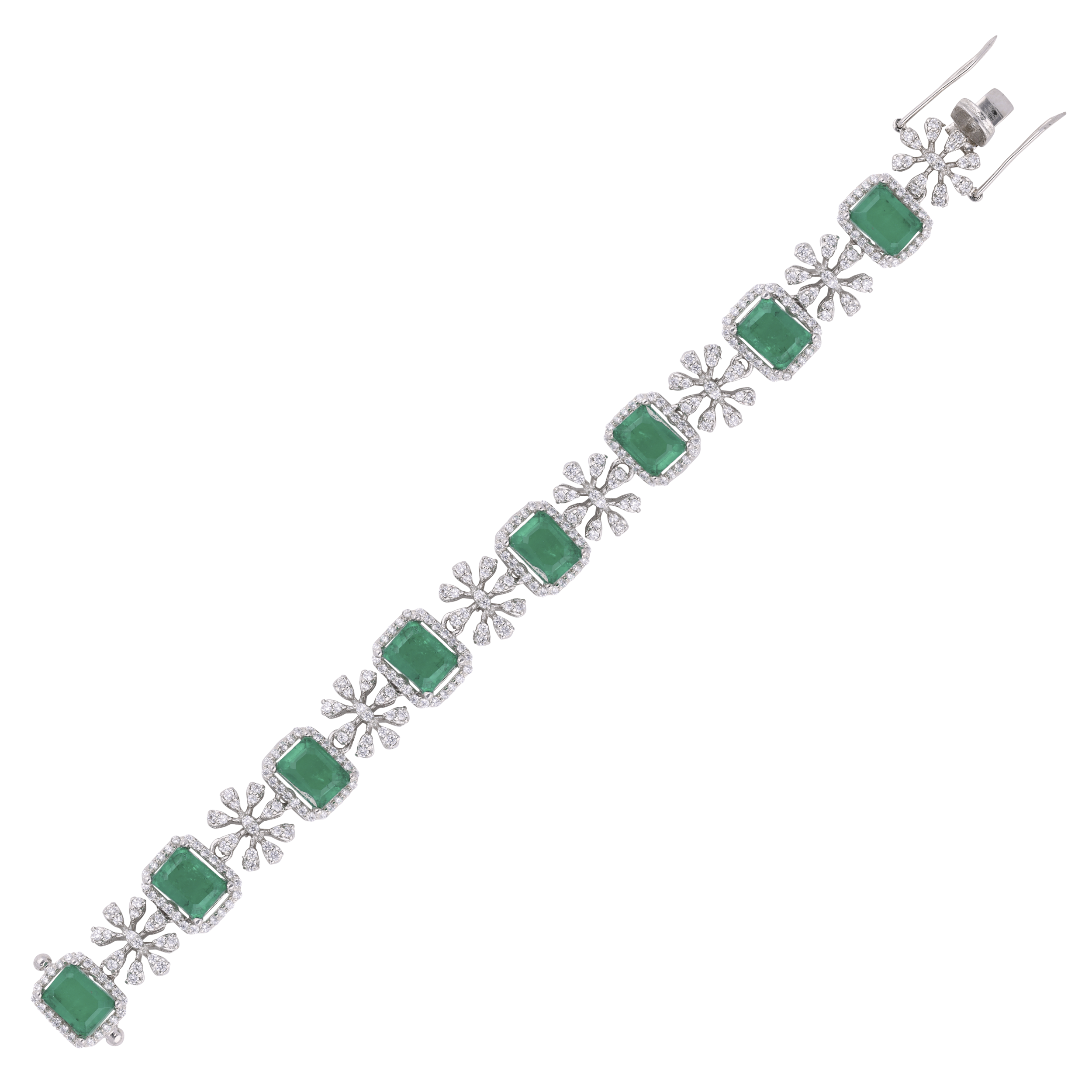 Diamond Setting Flexible Bracelet with Cubic Zirconia | SKU : 0020289867, 0020289874, 0020289881 - crash.club by CKC