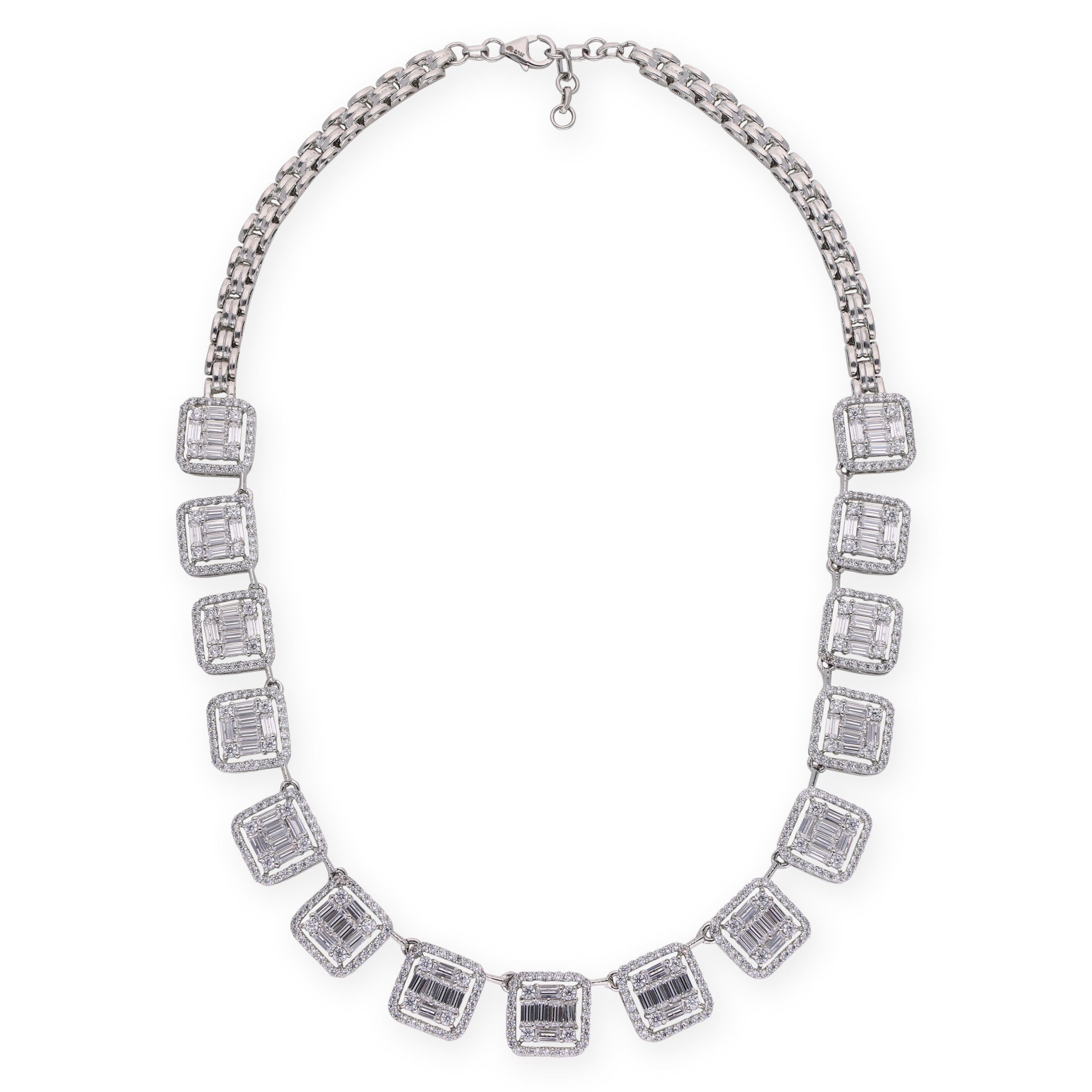 Rhine - Geometric Zircon Necklace_2