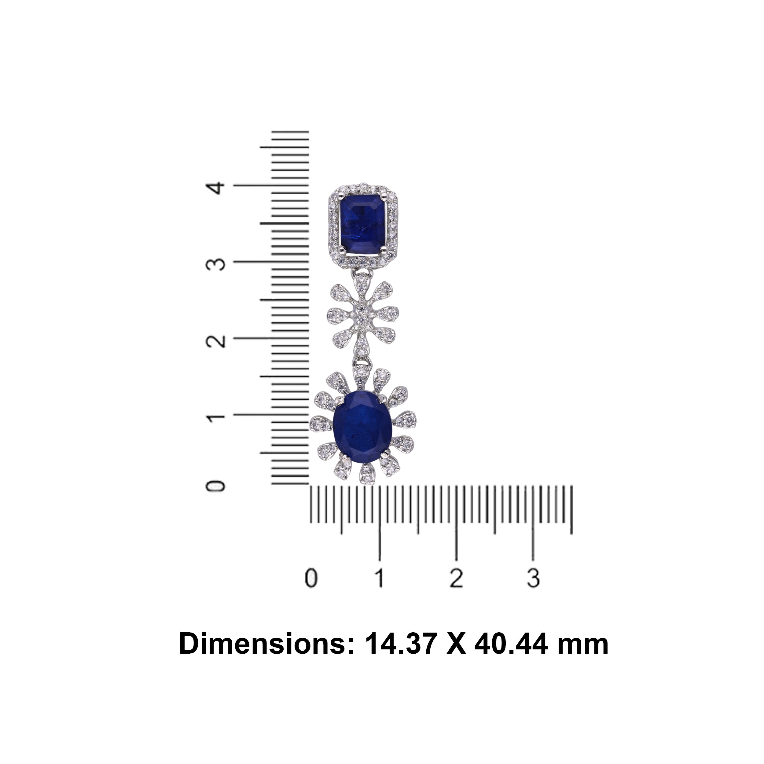 Jesel-Elegant Blue Jewel Drop Earrings_3