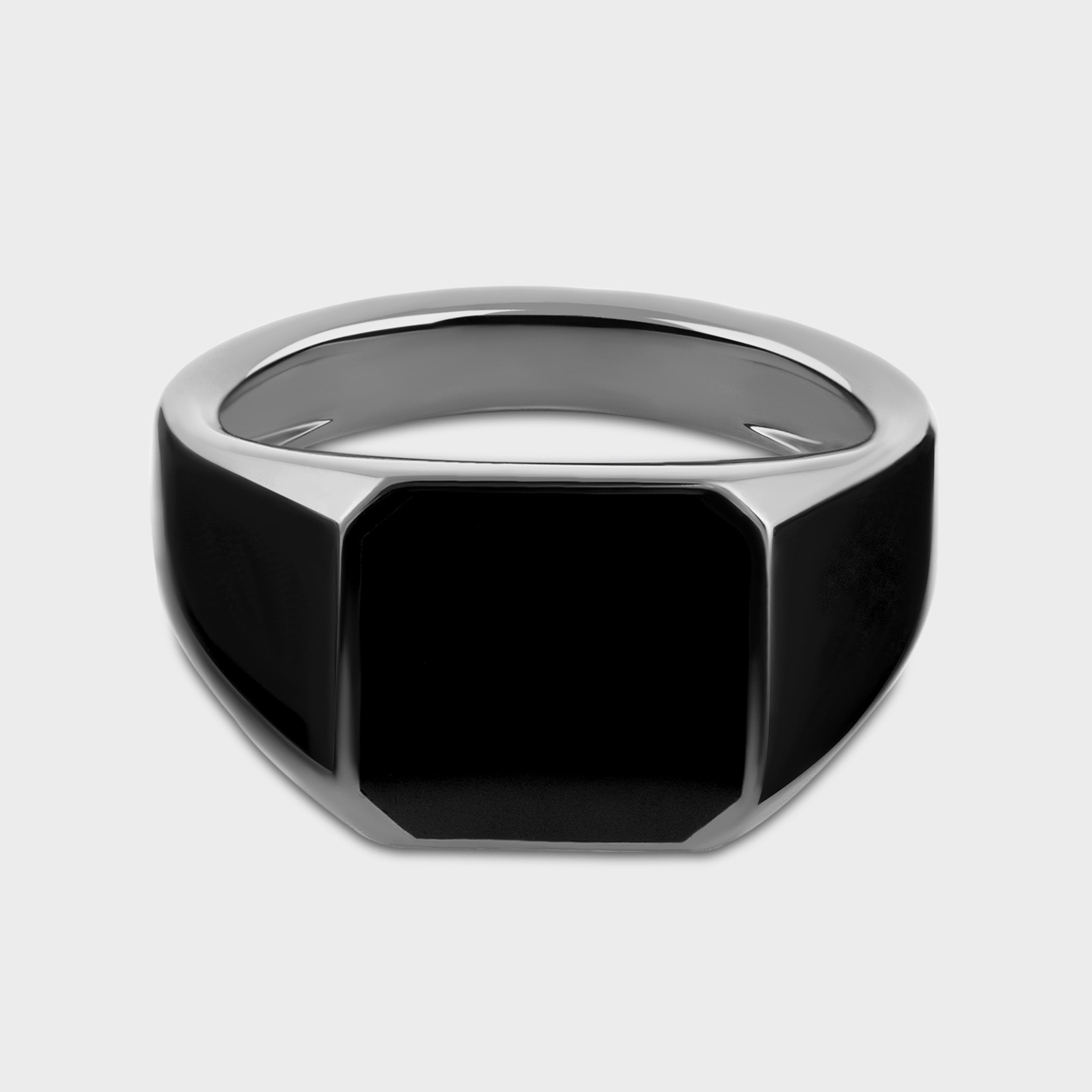 Obsidian Lustre Sterling Silver Band | SKU : 0020418991, 0003346150, 0020419653 - crash.club by CKC